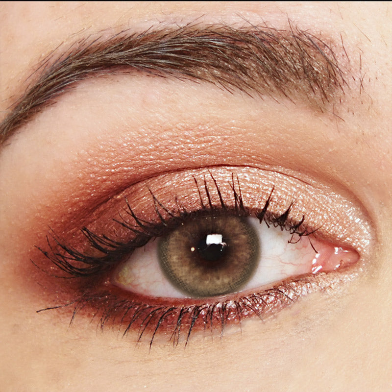 Ephemeral Brown Colored Contact Lenses