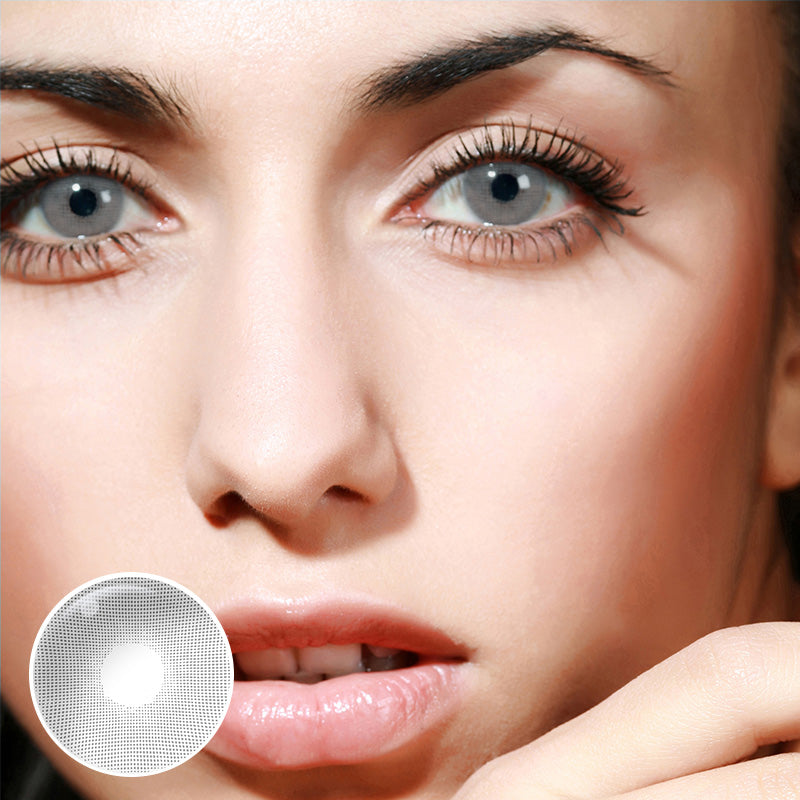 Broadway Silver Gray Yearly Colored Contact Lenses