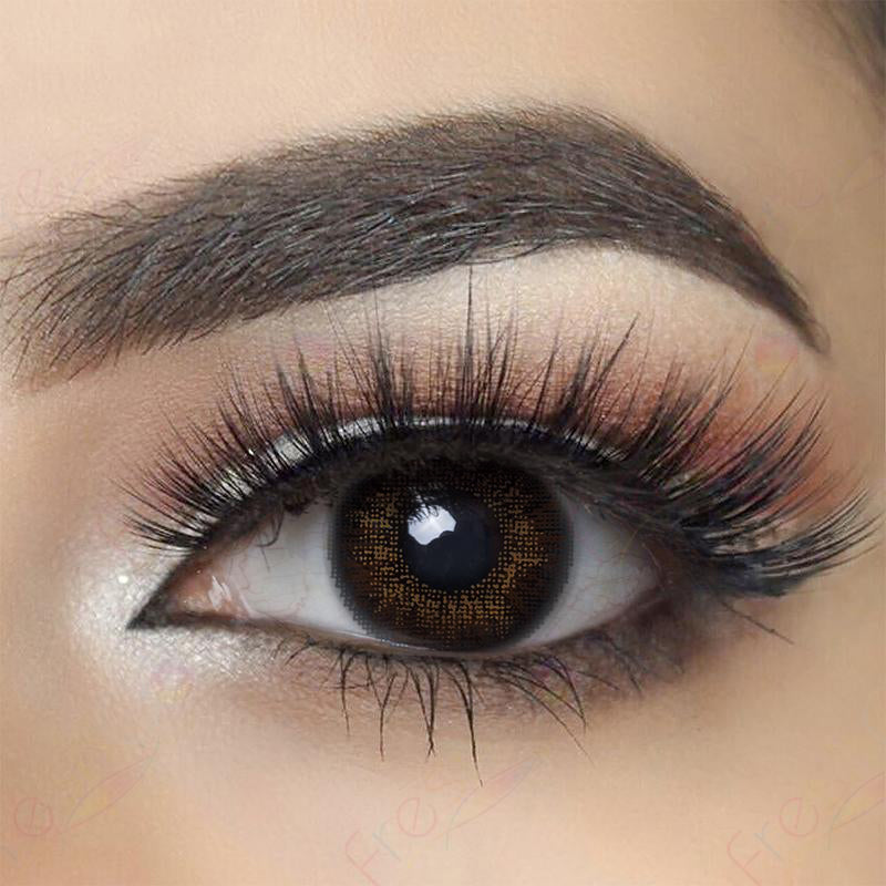3 Tone Brown Prescription Monthly Colored Contact Lenses