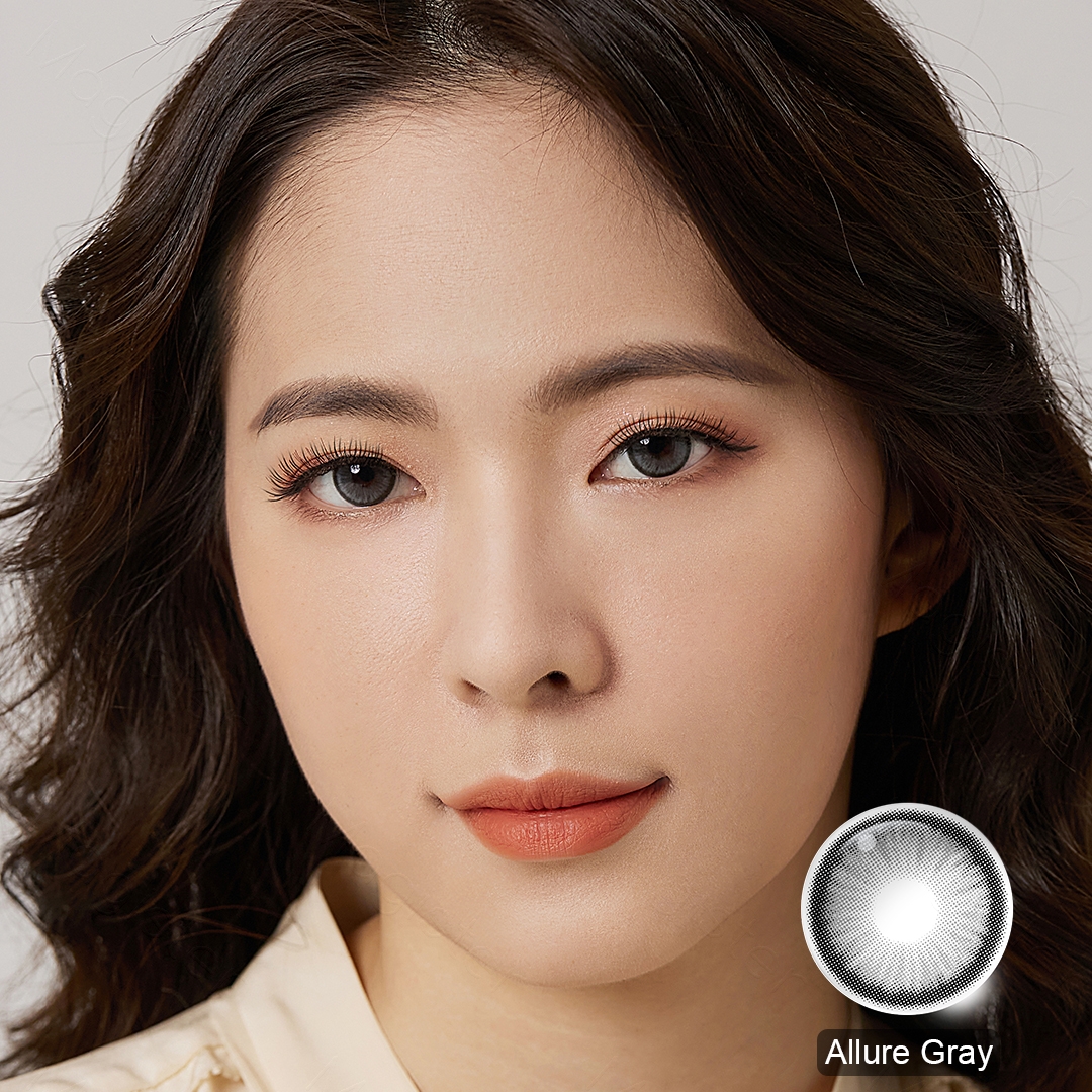 Diamond Allure Gray Yearly Colored Contact Lenses