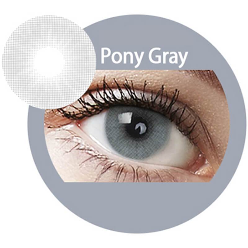 [US Warehouse] Super Naturals Pony Gray Prescrition Yearly Colored Contacts