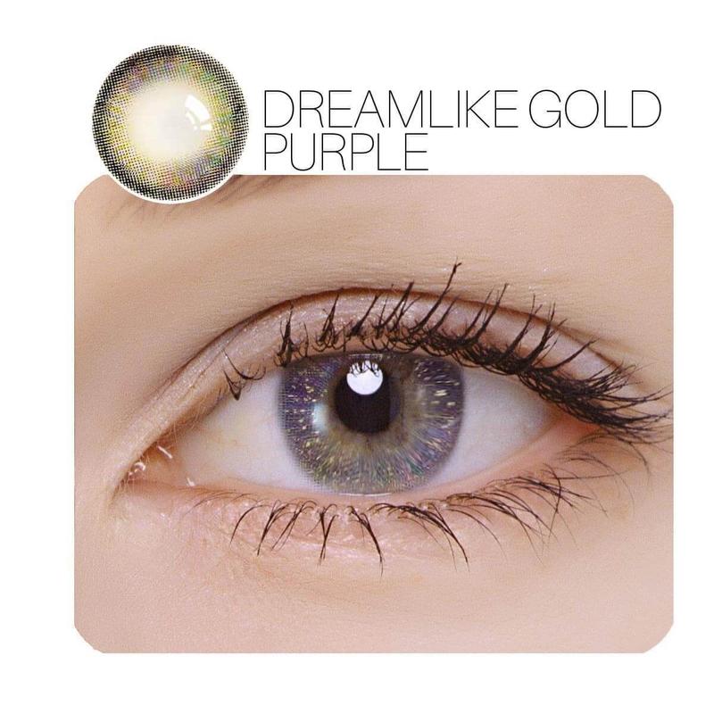 Dreamlike Purple Prescription Monthly Colored Contact Lenses