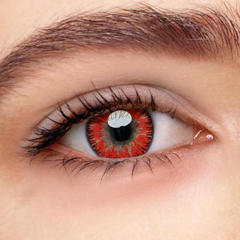 [US Warehouse] Nonno Red Prescription Monthly Colored Contact Lenses