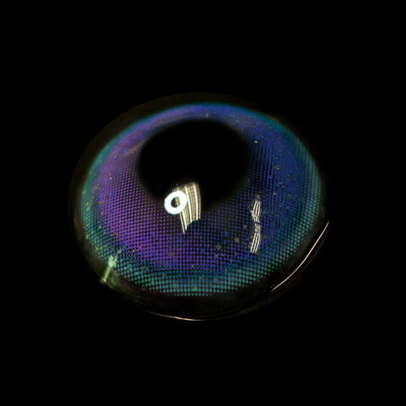 [US Warehouse] Neon Rainbow Blue Prescription Monthly Colored Contact Lenses