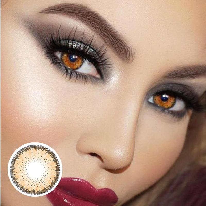 Ginsia Fresh Brown 1 Year Natural Colored Eye Contacts – GINSIA