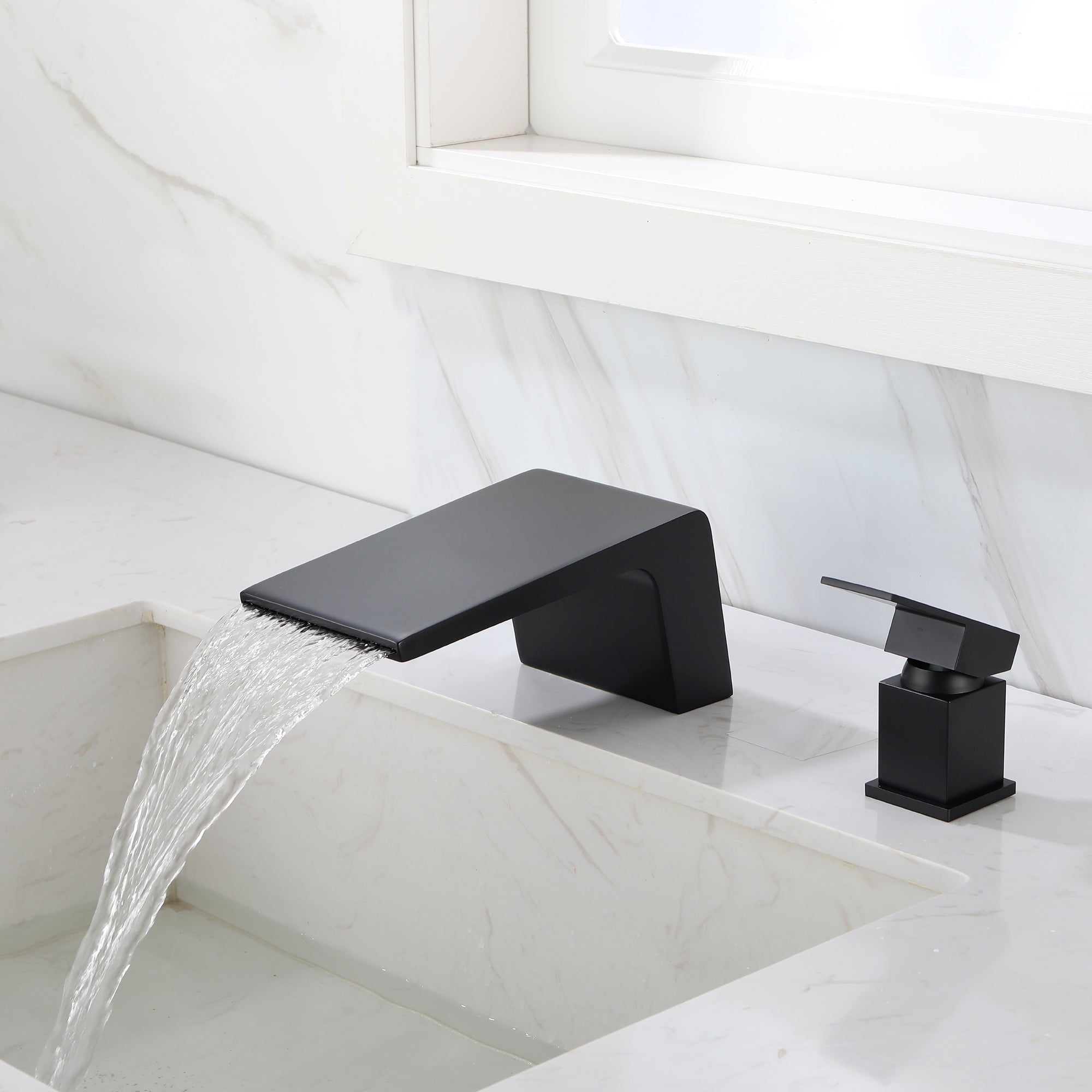 Boyel Living 8 in. Widespread Single Handle Bathroom Faucet with cUPC Hose-Boyel Living