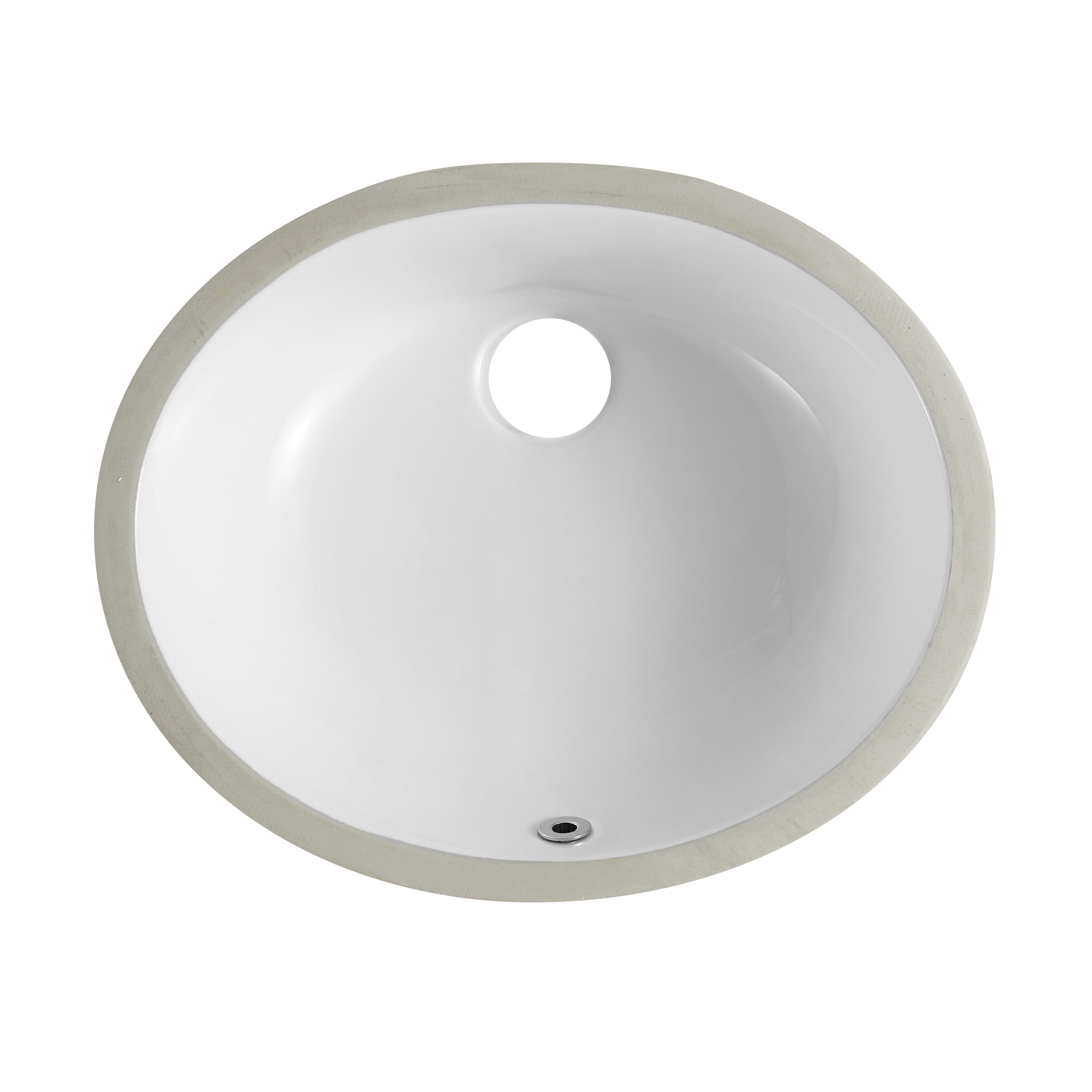 Ceramic Oval Undermount White Bathroom Sink Art Basin-Boyel Living