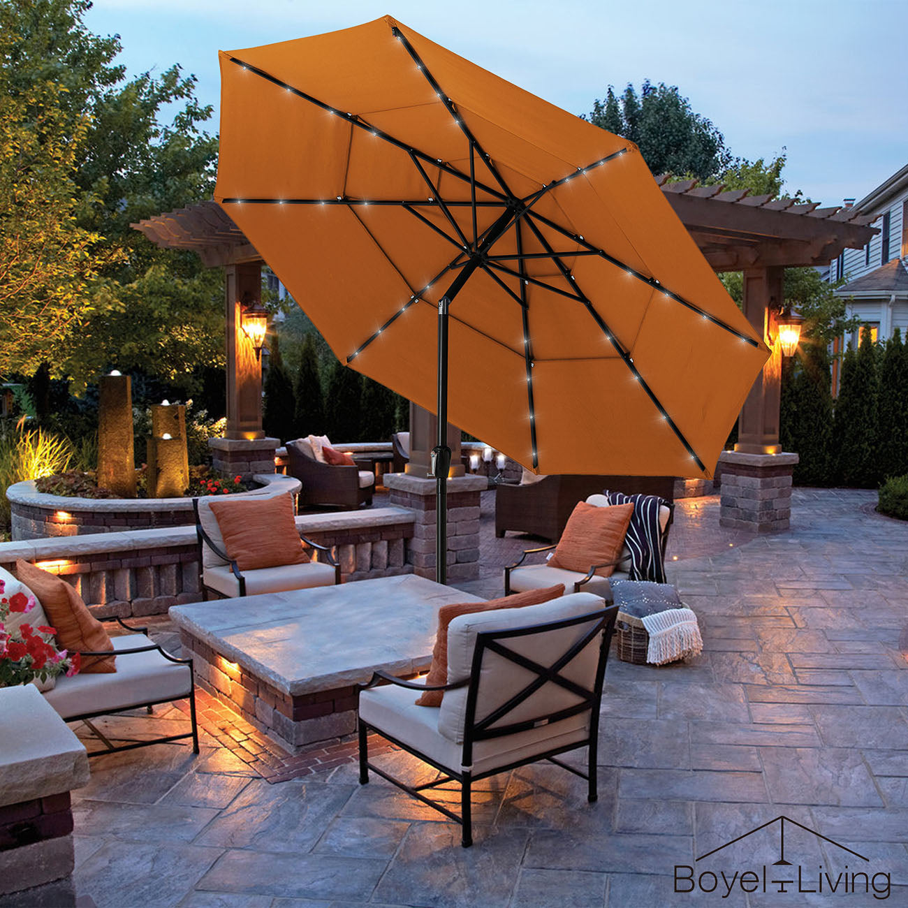 11 offset patio umbrella Shademaker Sirius 11'5 Octagon Crank Lift Offset Patio Umbrella (SMSR35) main image 0