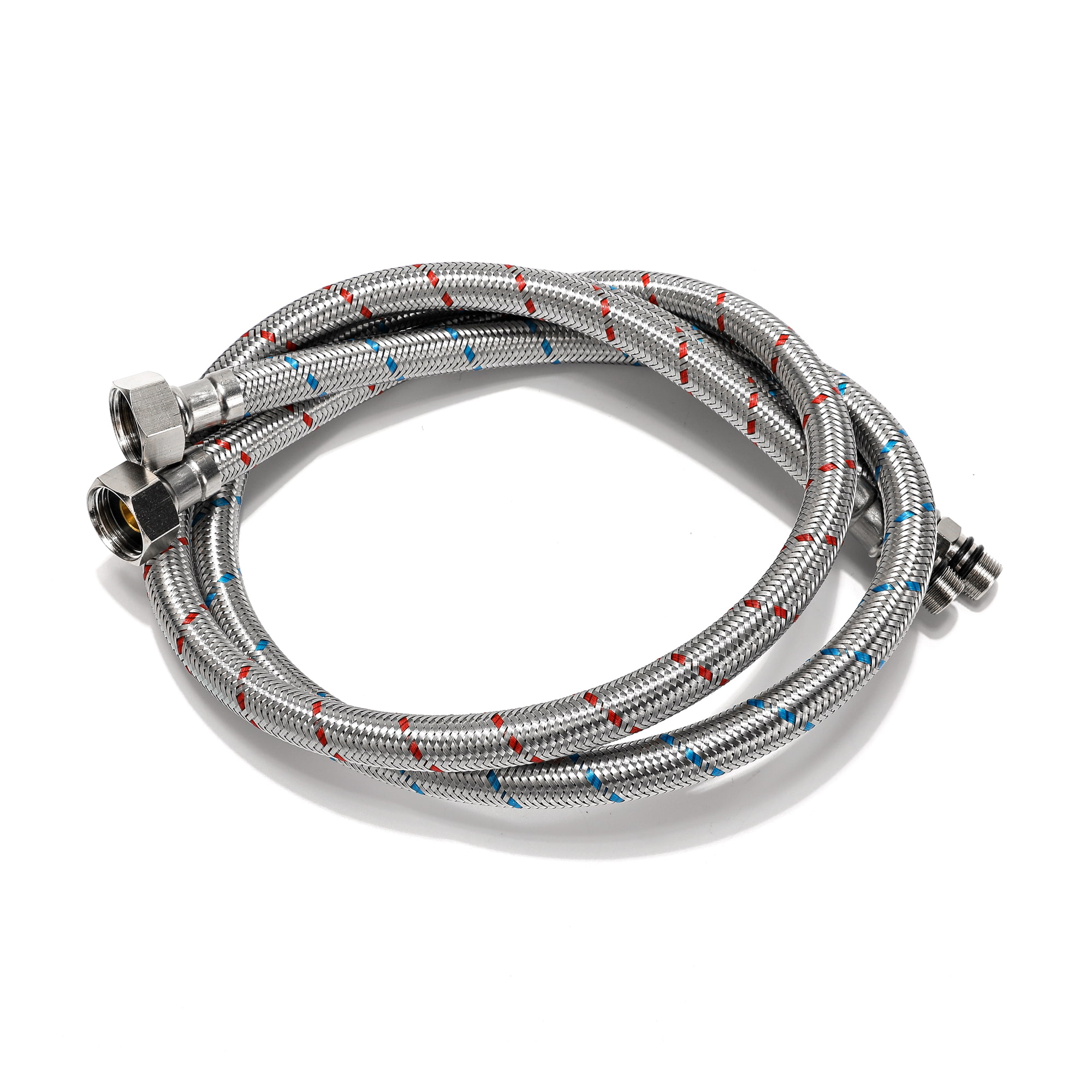 2-Handle Claw Foot Freestanding Tub Faucet with Handheld Shower in Matte Black-Boyel Living