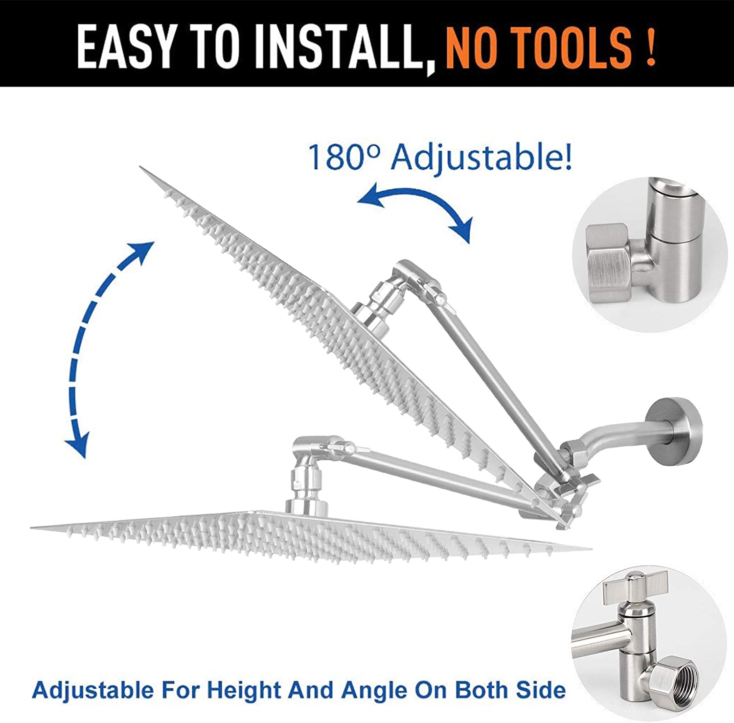 Adjustable Shower Head Easy to Install