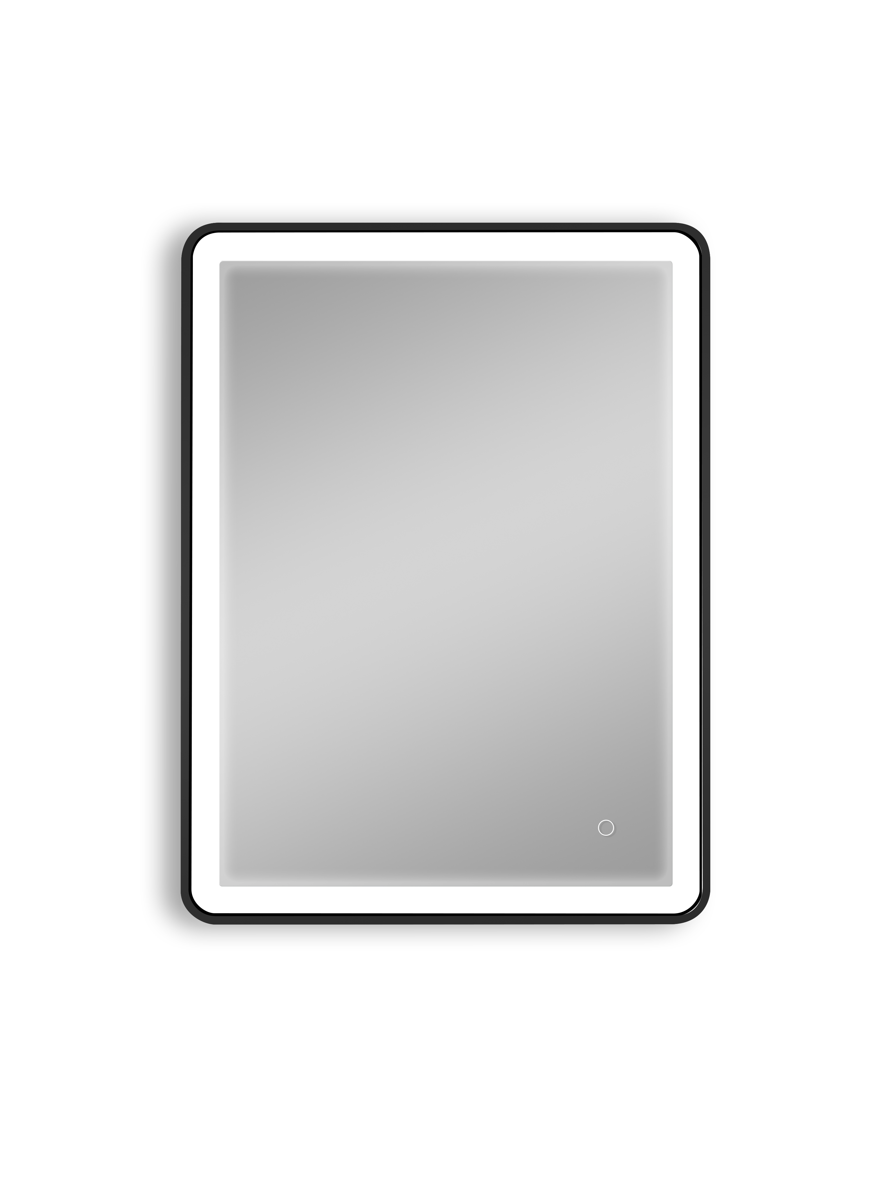 24x32 Black frame led  mirror aluminium powder coating-Boyel Living