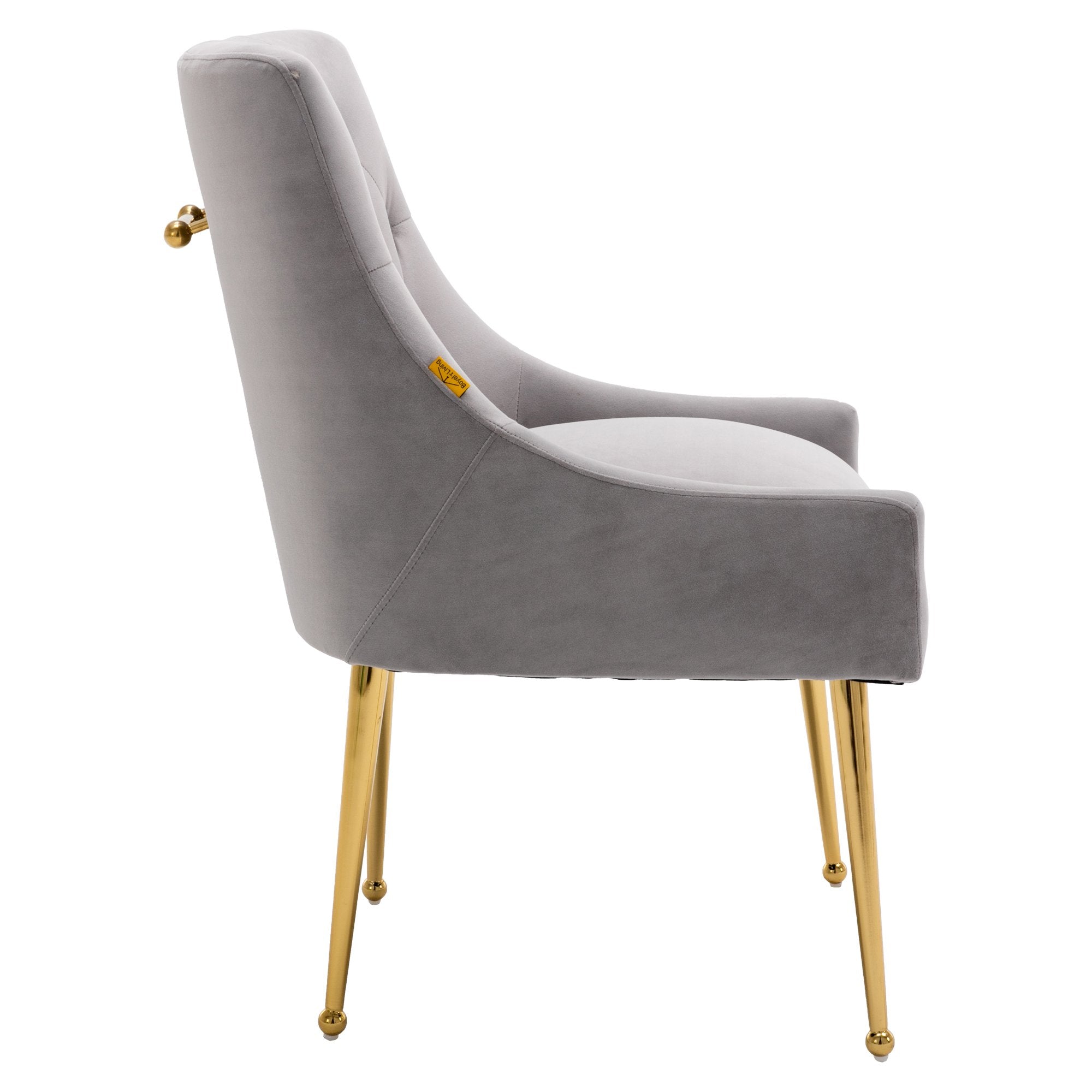 Boyel Living Tufted Velvet Upholstered Dining Chair, Velvet Side Chair, Accent Chair - Set of 2-Boyel Living