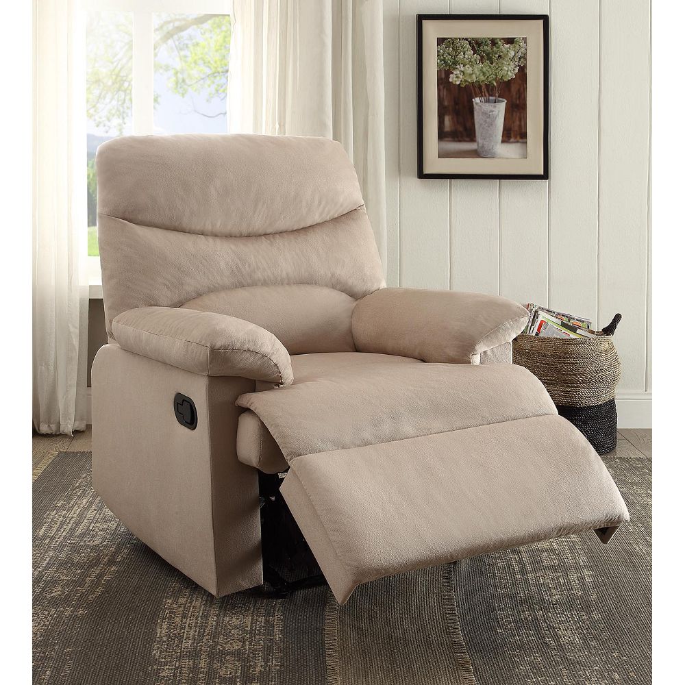 ACME Arcadia Recliner (Motion) in Beige Woven Fabric-Boyel Living