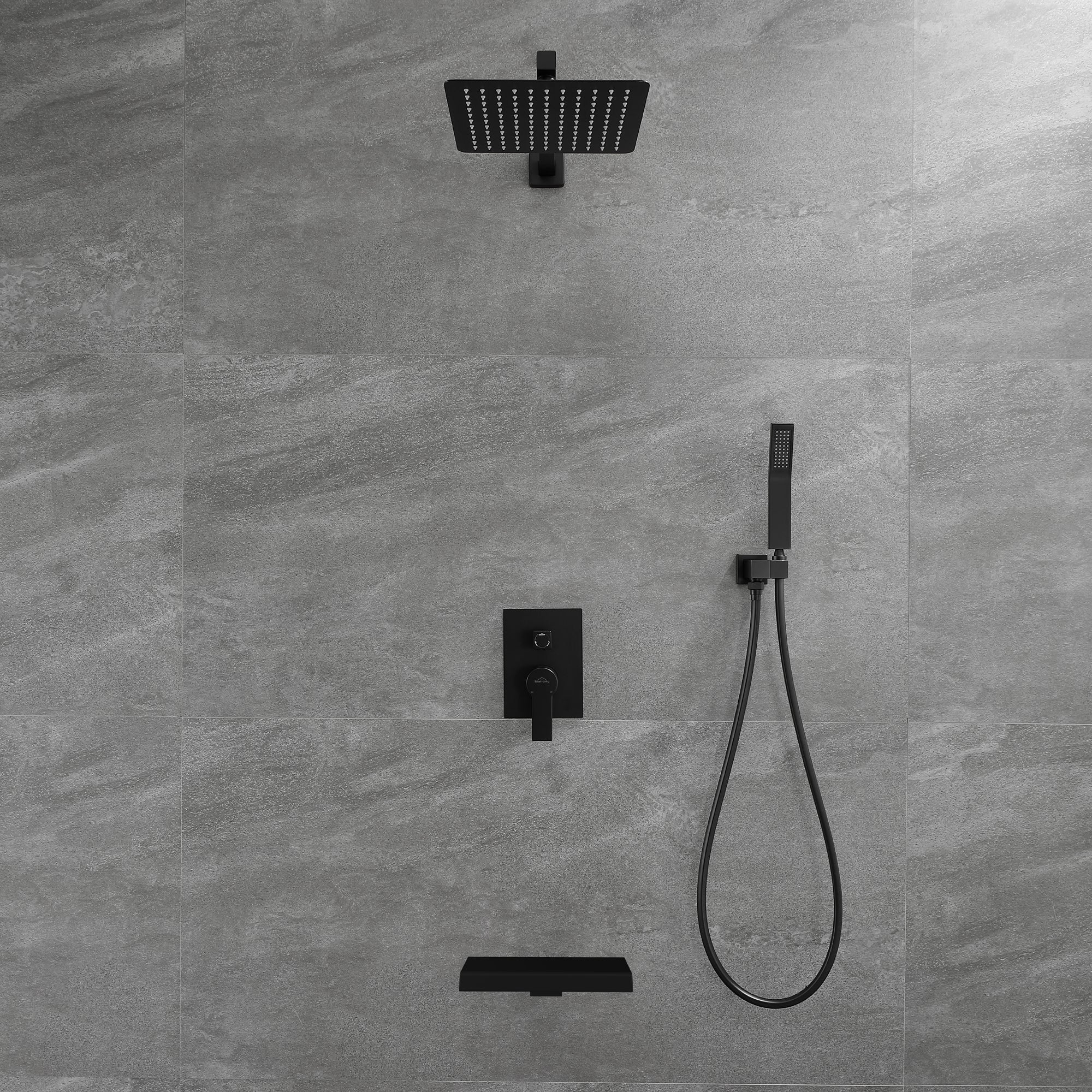 Boyel Living 10 in. Modern Shower Head System Dual Shower Heads with Tub Spout-Boyel Living