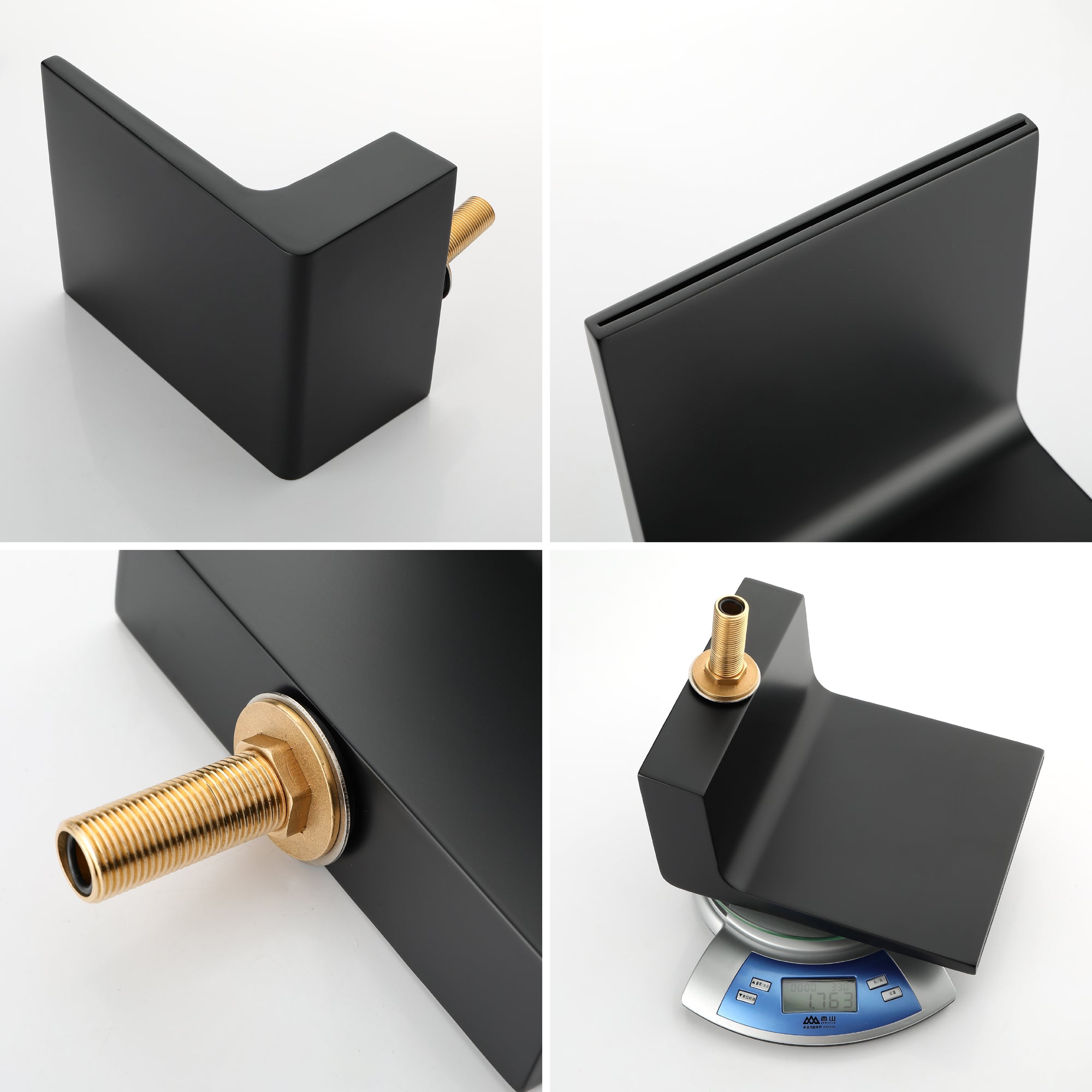 Boyel Living 8 in. Widespread Single Handle Bathroom Faucet with cUPC Hose in Matte Black-Boyel Living