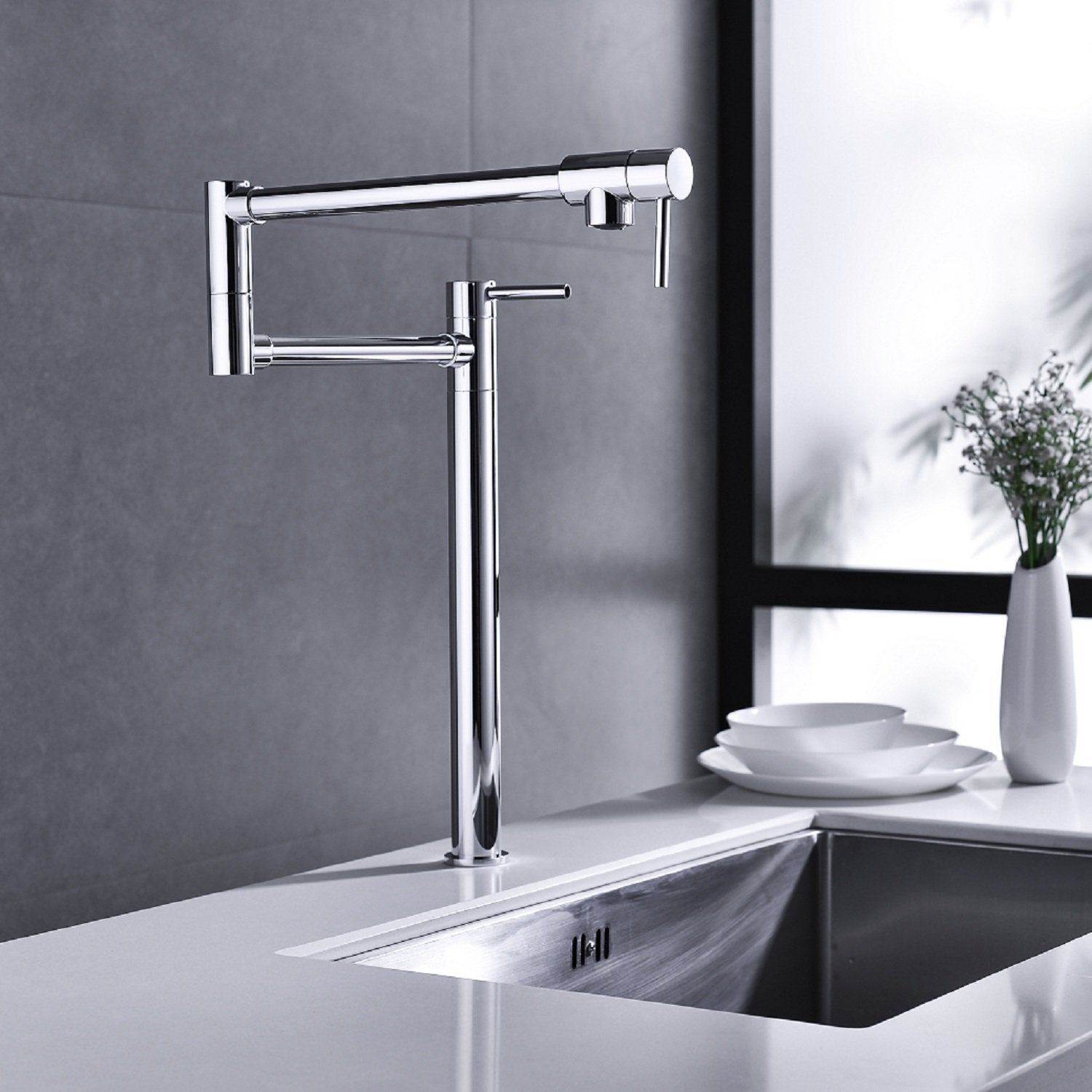 Pot Filler Faucet with Extension Shank-Boyel Living