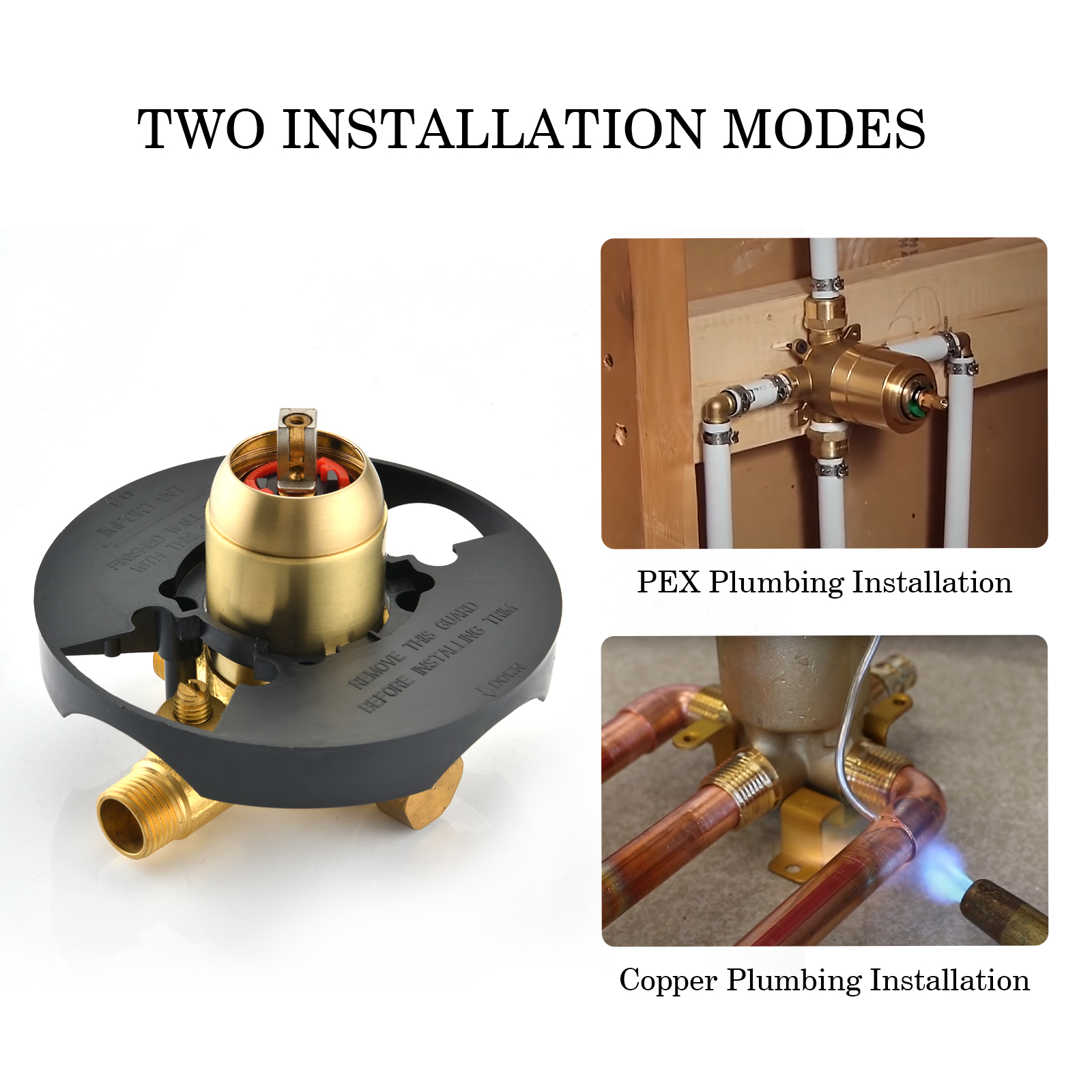 Shower Water Mixer Single Handle Shower ValveTemperature Mixing Valve Complete Shower Kit