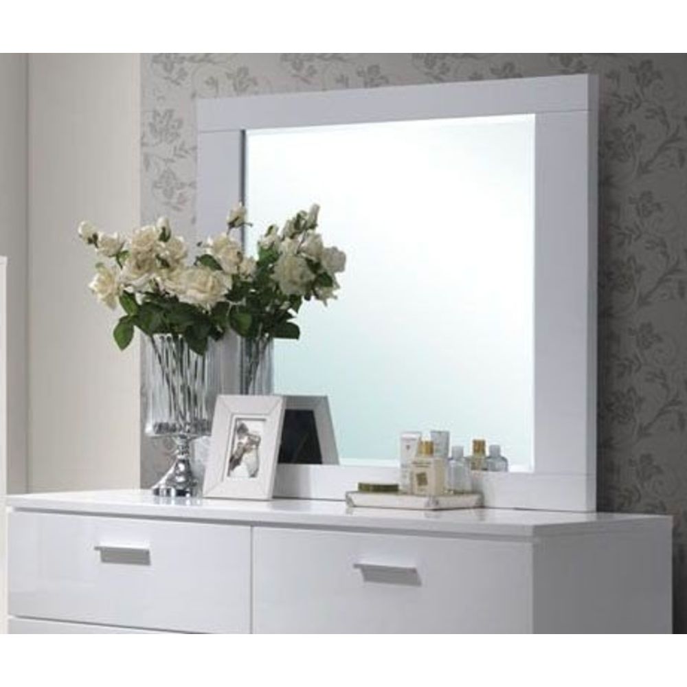 ACME Lorimar Mirror in White-Boyel Living