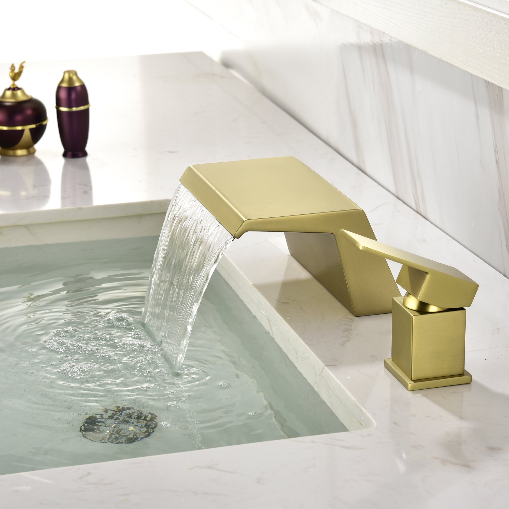 Boyel Living 8 in. Widespread Single Handle Bathroom Faucet with cUPC Hose-Boyel Living