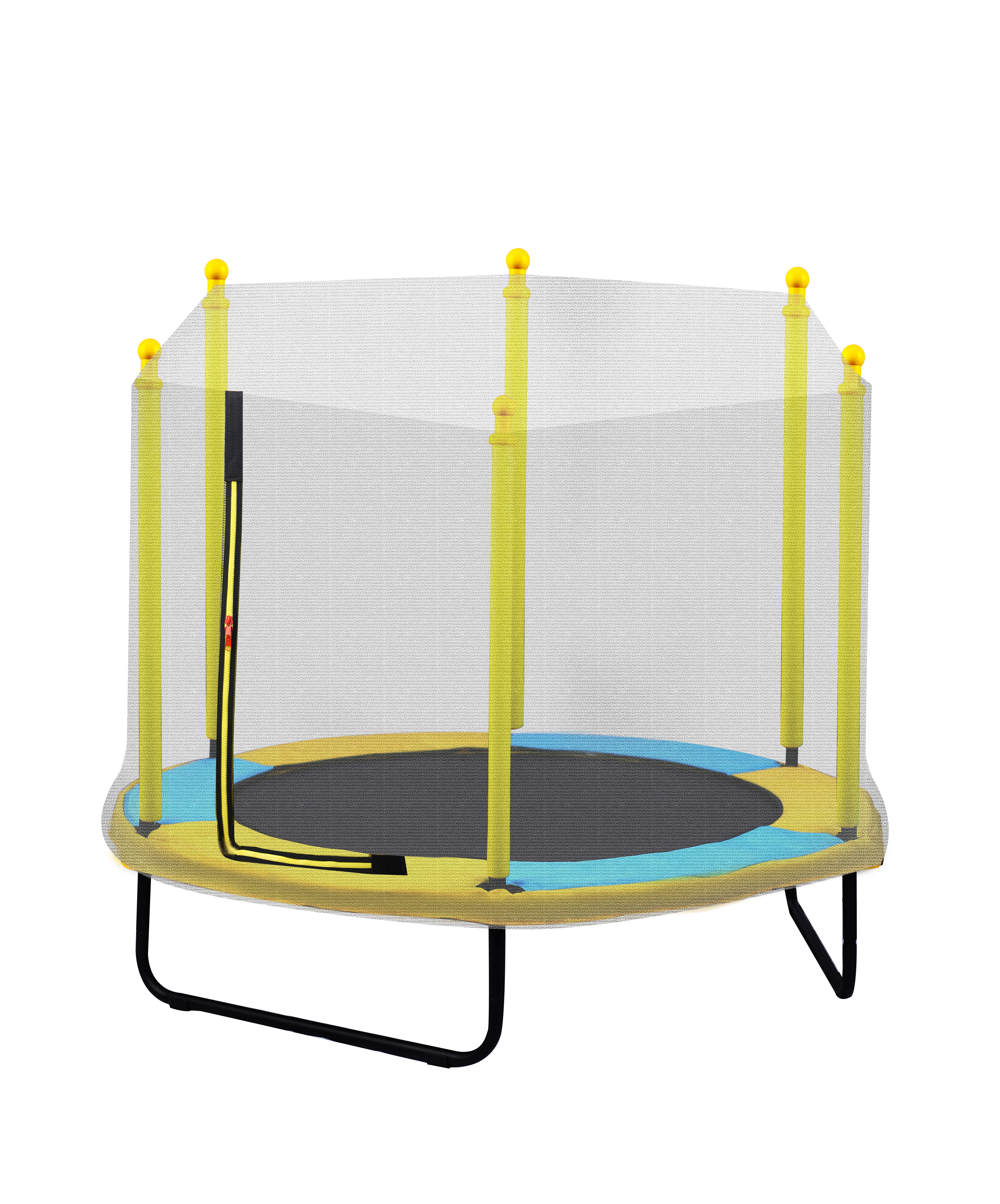 Kids Trampoline for Toddlers with Net, 60in Toddler Trampoline with Enclosure, Mini Trampoeline Indoor-Boyel Living