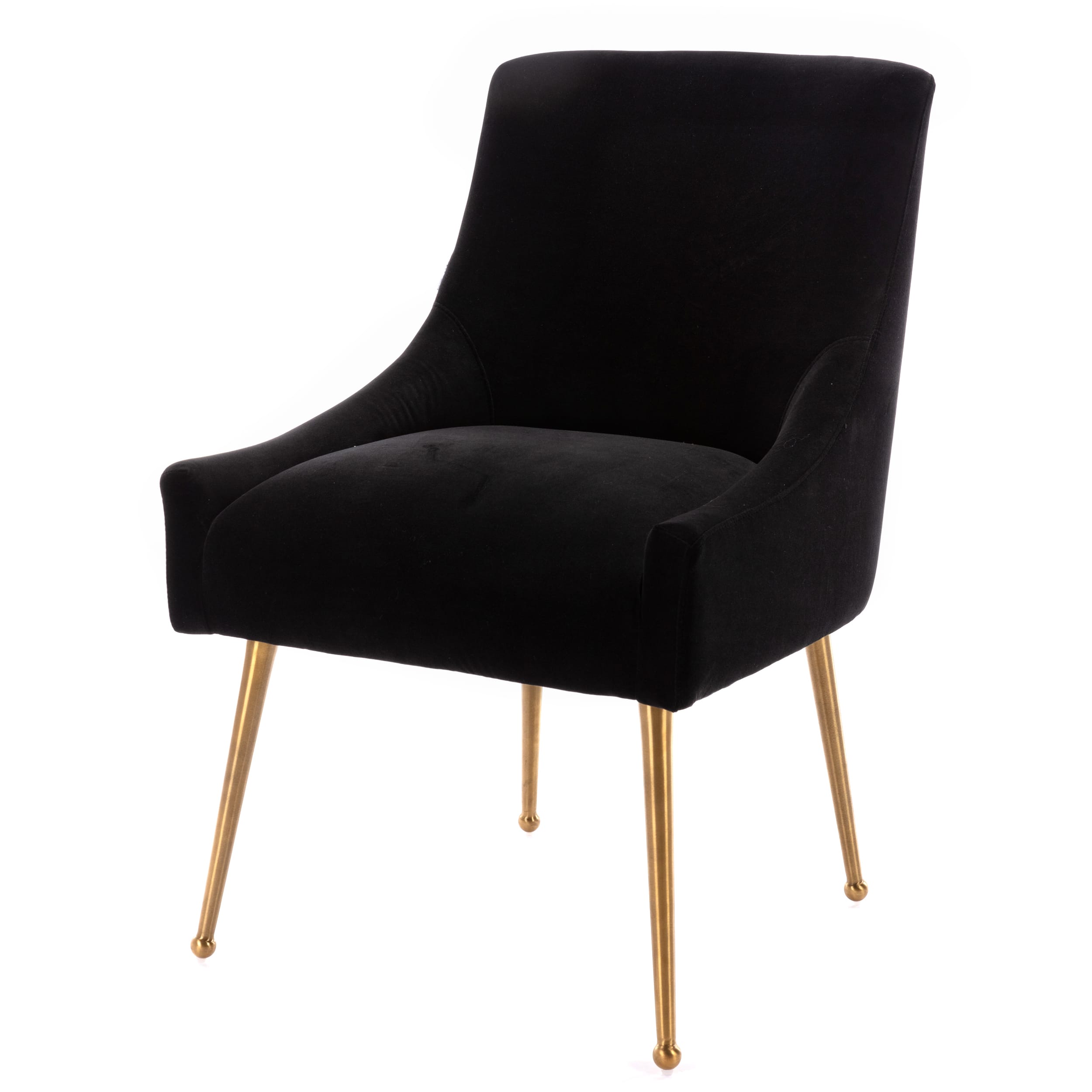 Velvet Dining Chair, Accent Side Chair With Adjustable Foot Nails, Set of 2-Boyel Living