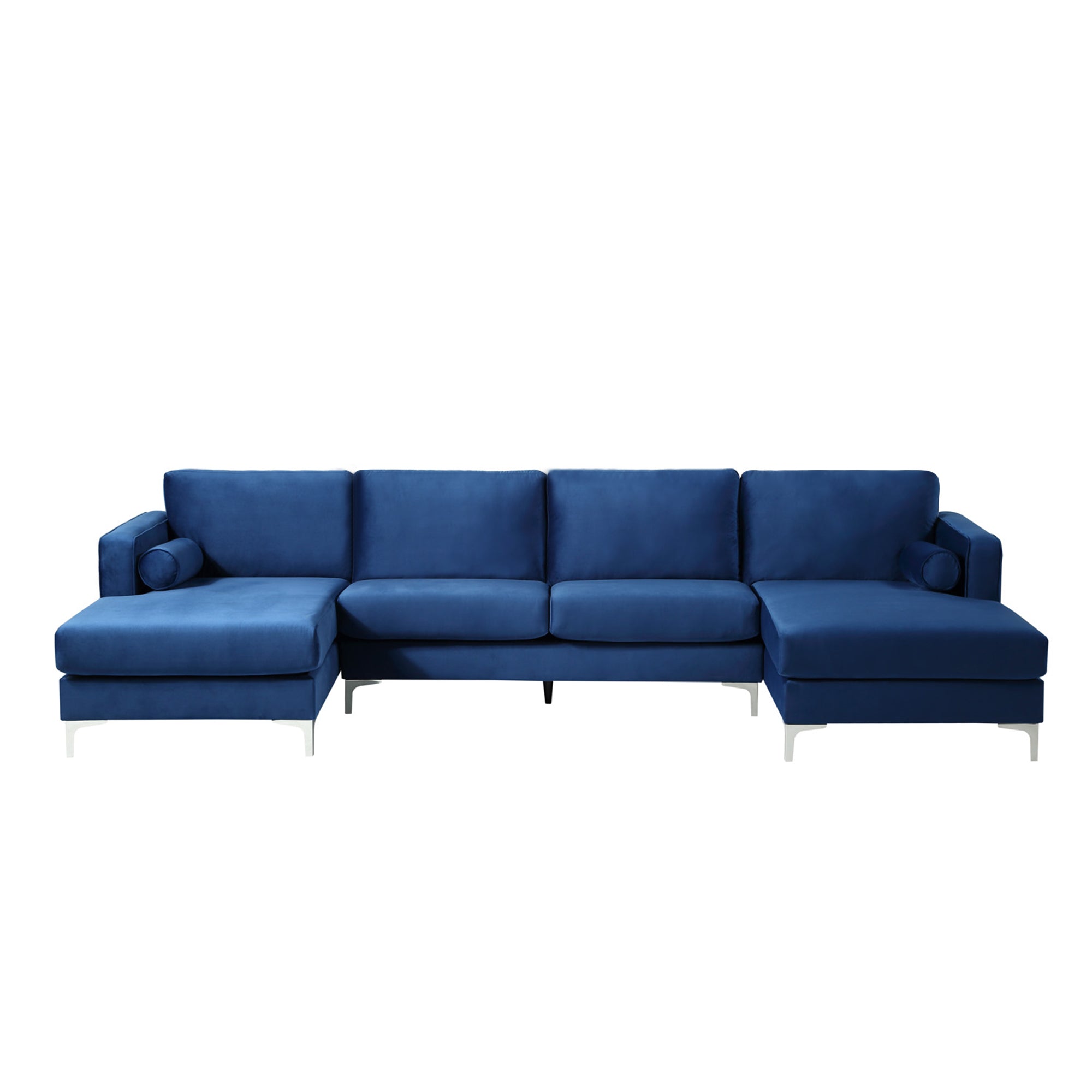 Upholstered Sectional Sofa with Two Pillows-Boyel Living
