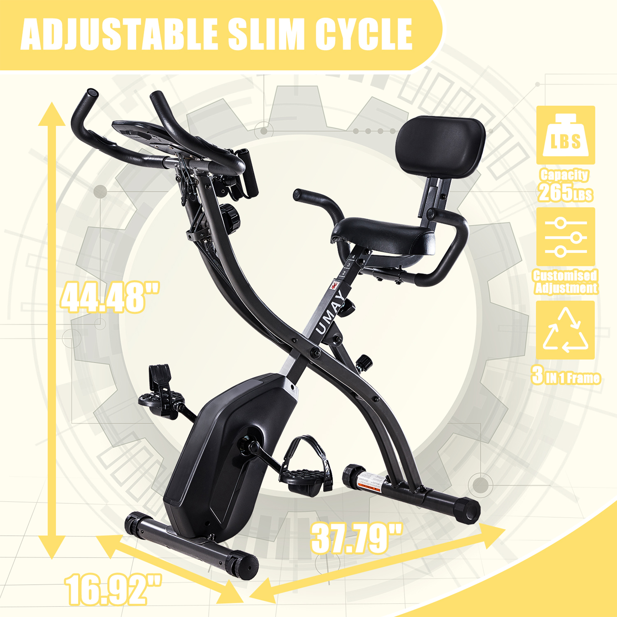 Buy Slim Cycle, Exercise Bike, Home Gym