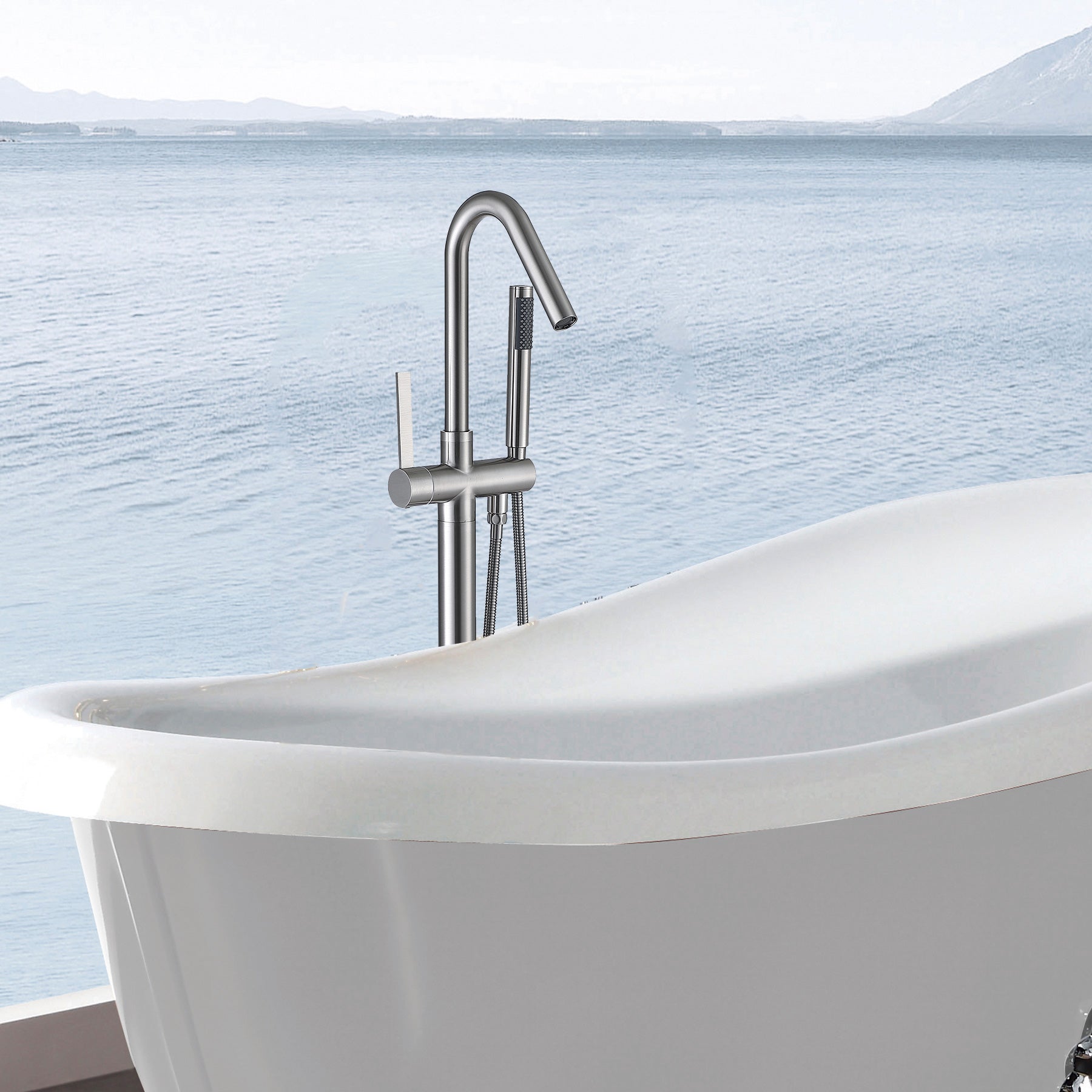 Modern Stand-alone Bathtub Faucet-Boyel Living