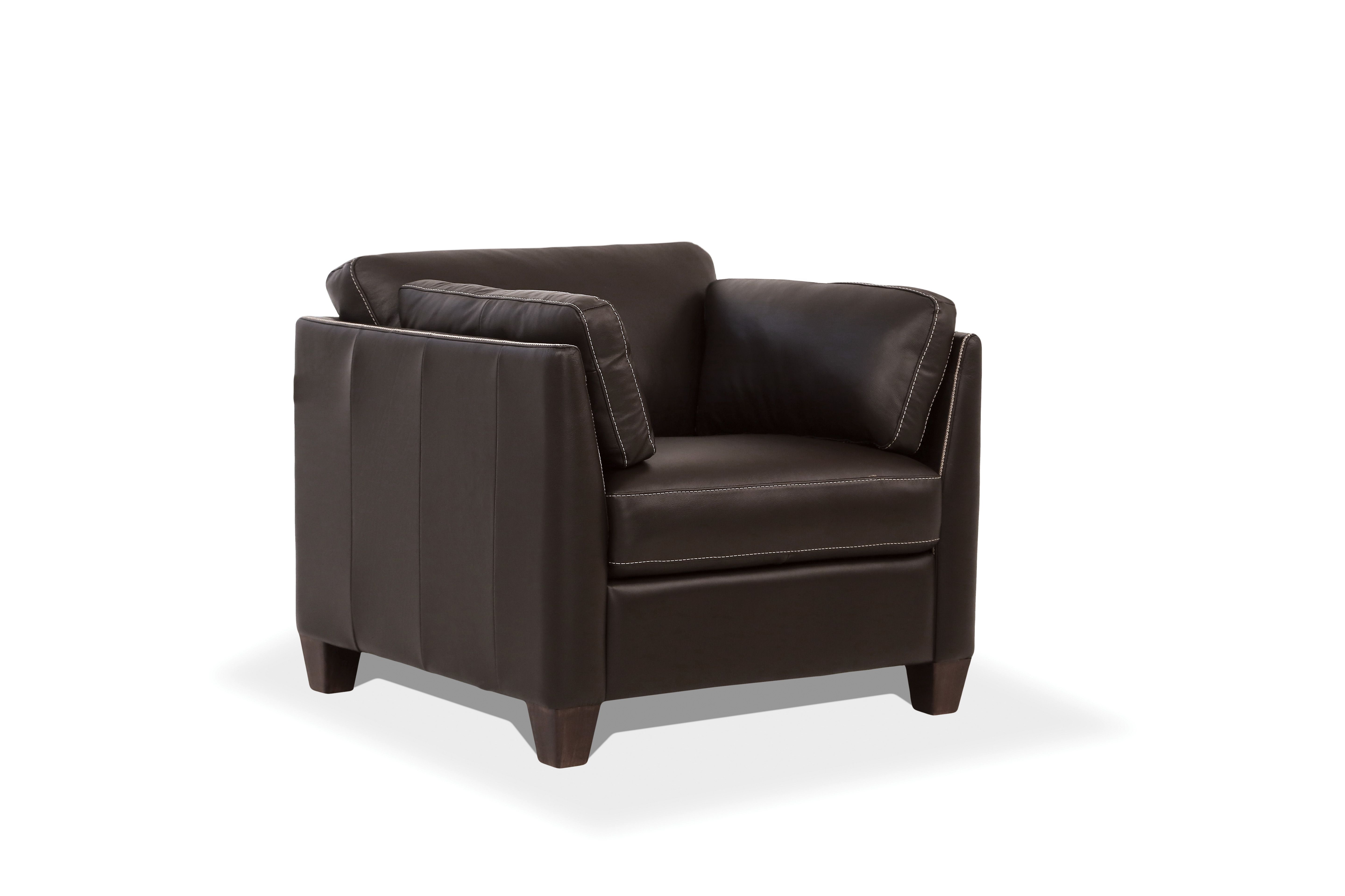 ACME Matias Chair, Chocolate Leather-Boyel Living