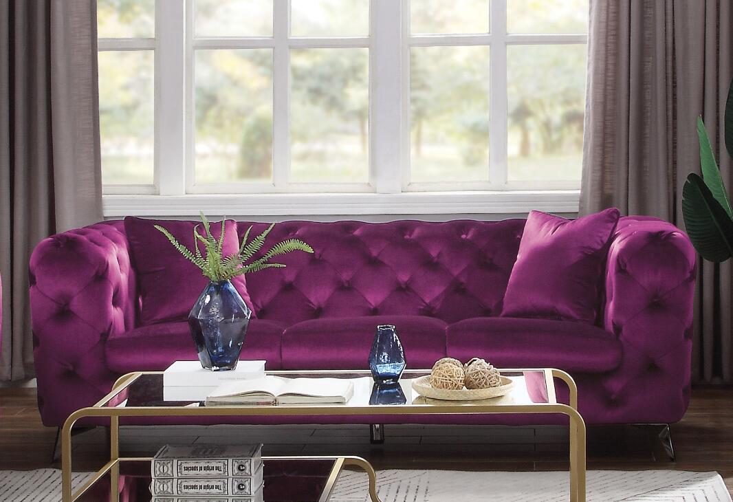 ACME Atronia Sofa, Purple Fabric-Boyel Living