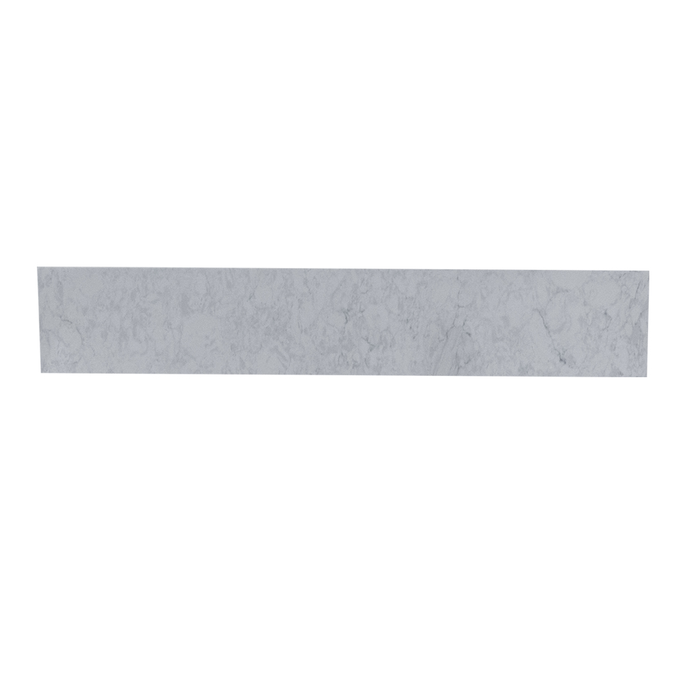 Boyel living carrara gray engineered stone vanity top side backsplash 