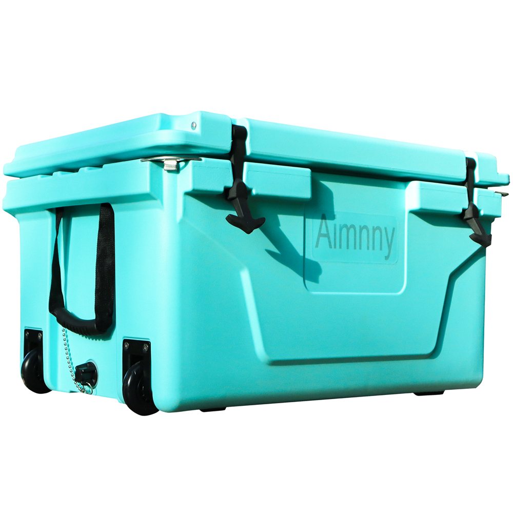 65QT Camping Ice Cooler Box Beer Box Outdoor Fishing Cooler - On