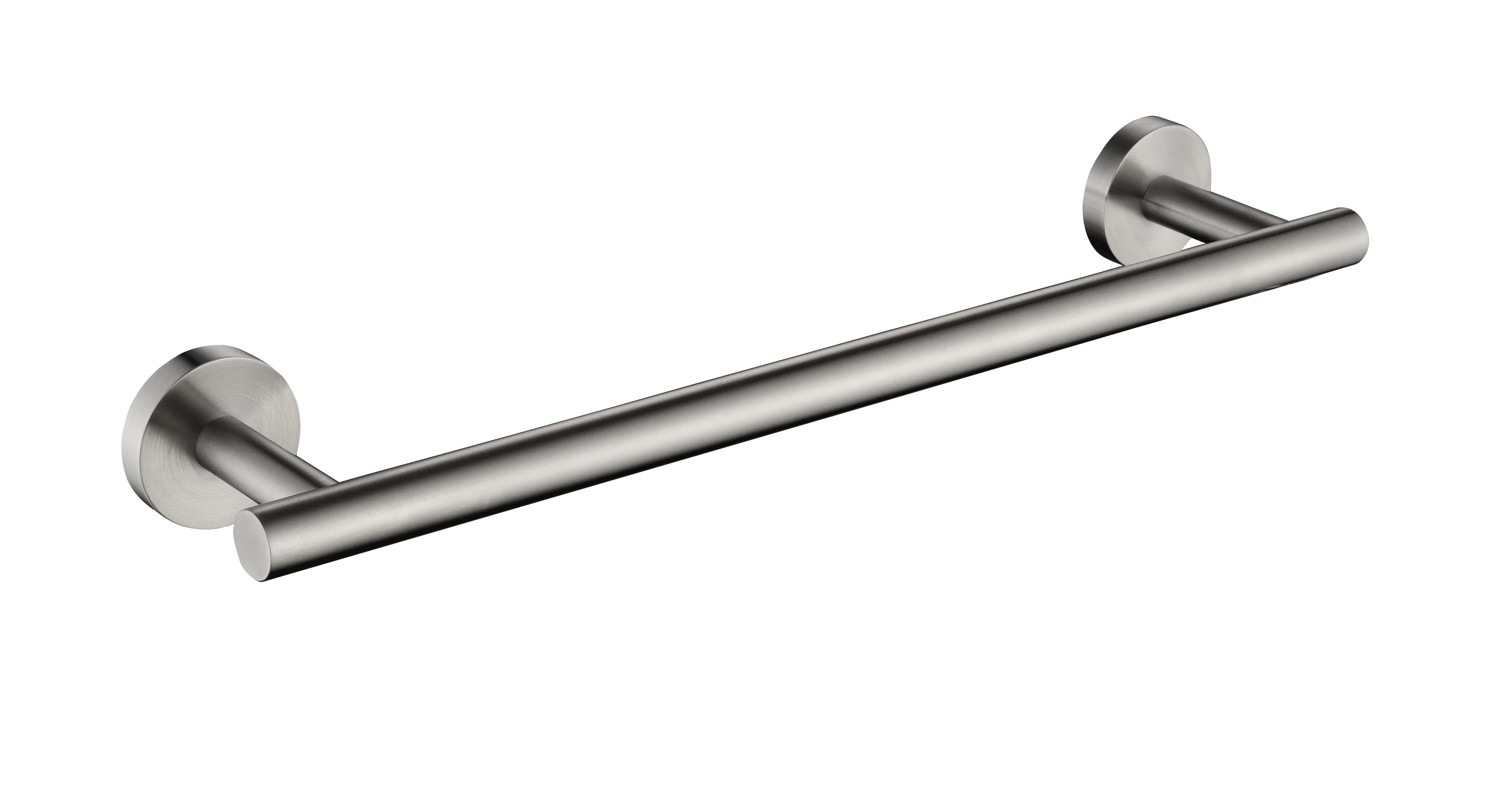  6-Piece Bath Hardware Set with Towel Rail, Paper Towel Rack, Towel Ring and Hook in Brushed Nickel/Brushed Gold