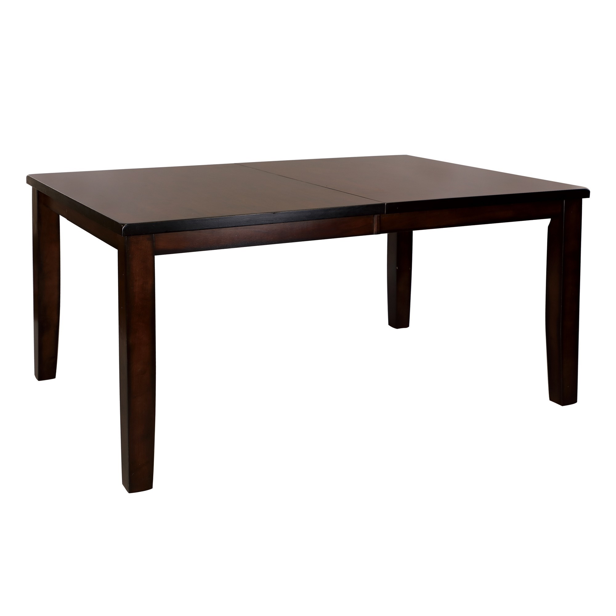 78 Inch Rectangular Wood Dining Table, Extension Leaf, Cherry Brown