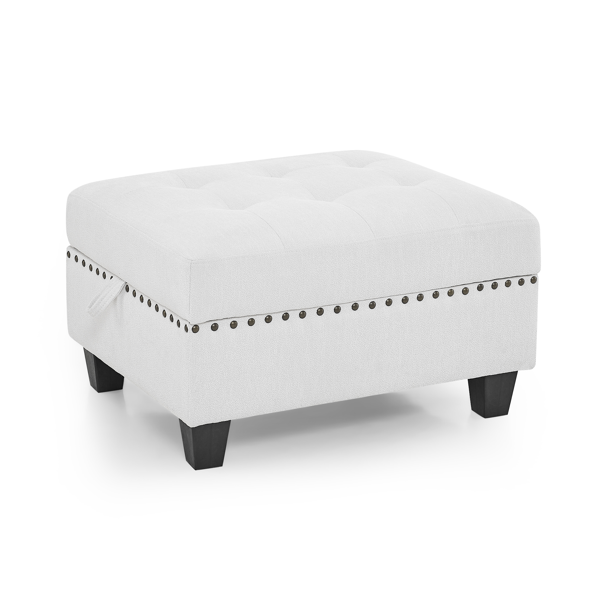 Ottoman for Modular Sectional，Ivory（25.5“x31.5”x19“）