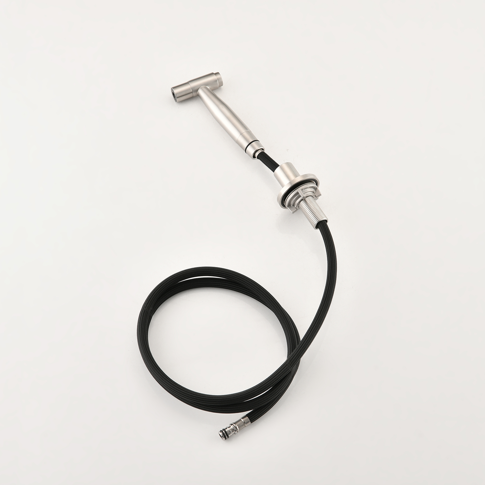 RV Kitchen Sink Faucet Brushed Gold Kitchen Faucet with Side Sprayer 3 Holes Double Handle 304 Stainless Steel 360 Swivel Rotation Faucet for Outdoor Farmhouse Camper Laundry RV Bar