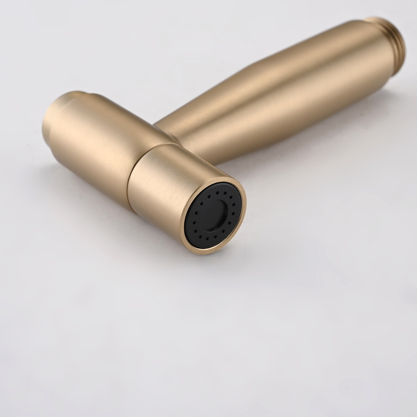 RV Kitchen Sink Faucet Brushed Gold Kitchen Faucet with Side Sprayer 3 Holes Double Handle 304 Stainless Steel 360 Swivel Rotation Faucet for Outdoor Farmhouse Camper Laundry RV Bar