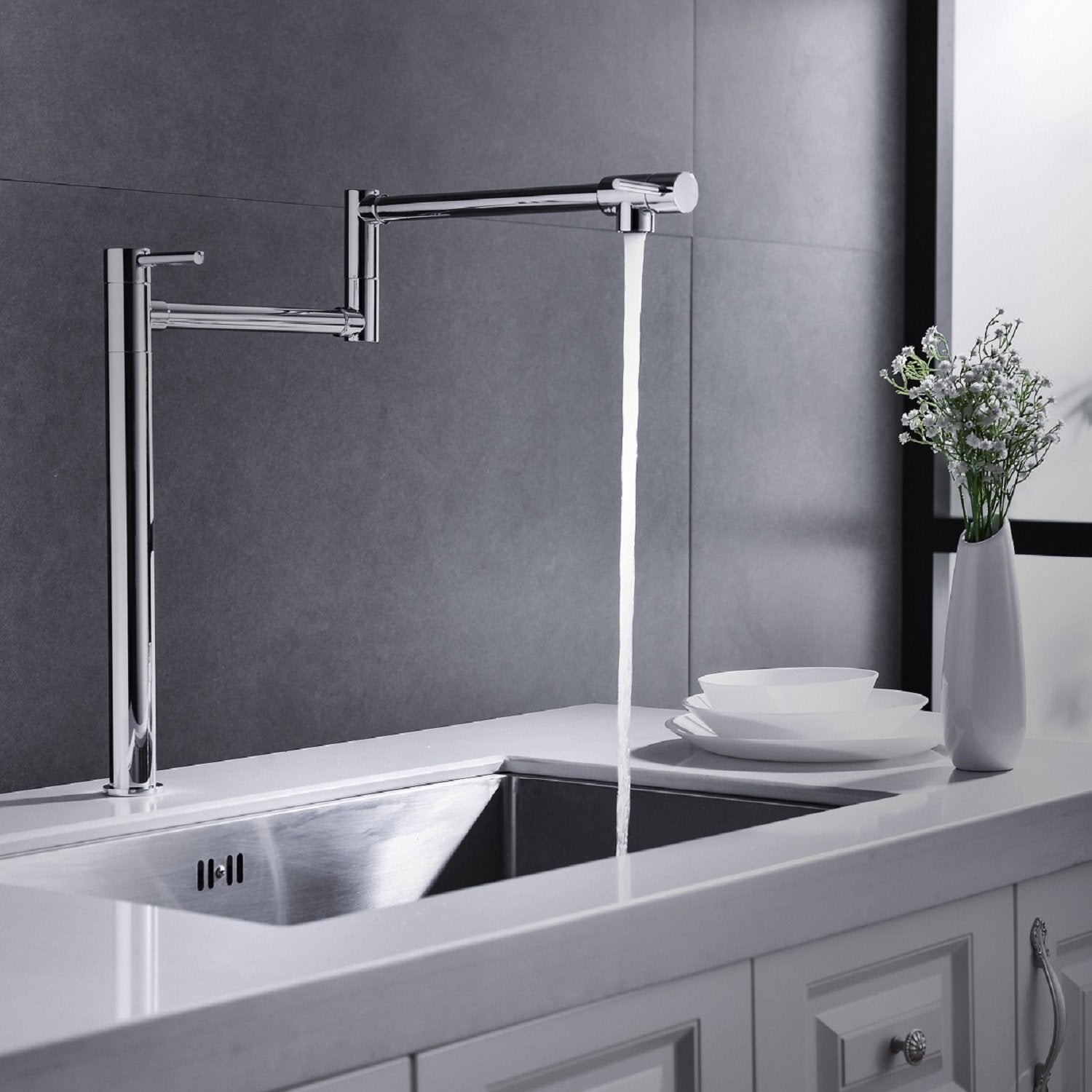 Pot Filler Faucet with Extension Shank-Boyel Living