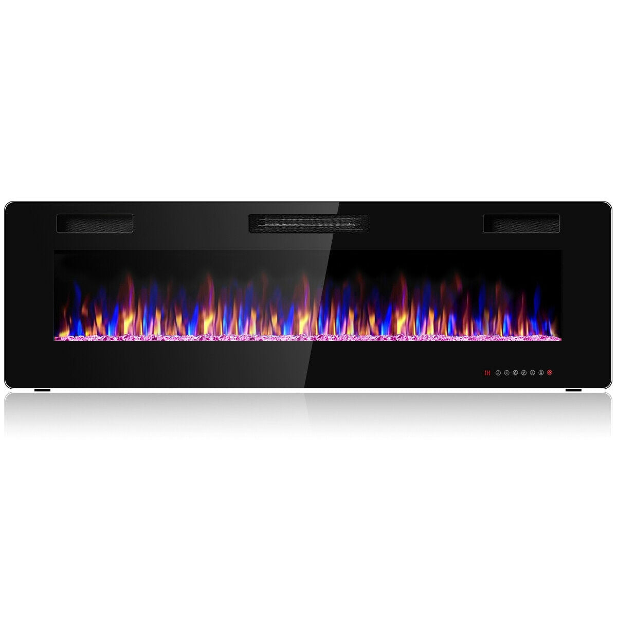 60" Recessed Ultra Thin Wall Mounted Electric Fireplace-Boyel Living