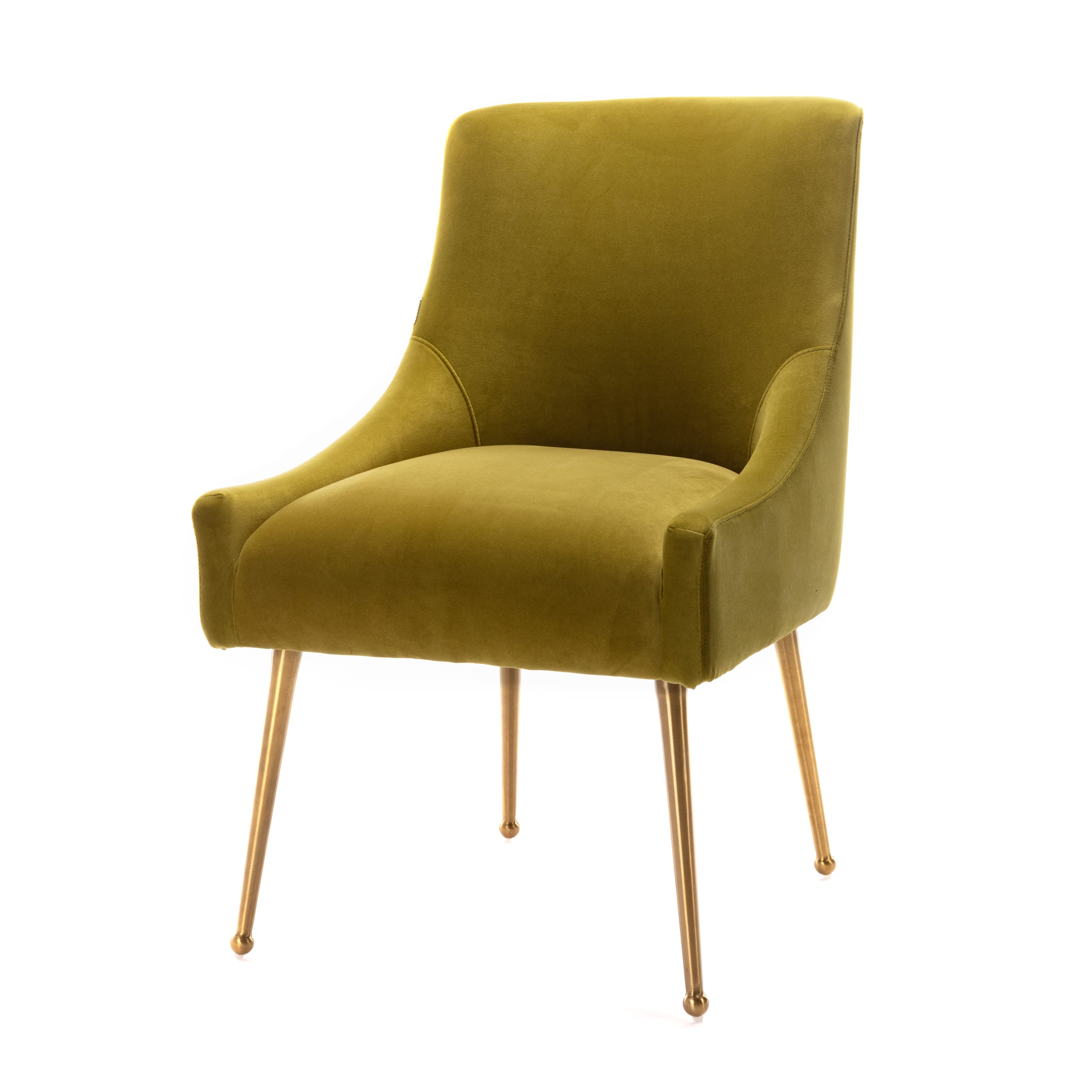 Velvet Dining Chair, Accent Side Chair With Adjustable Foot Nails, Set of 2-Boyel Living