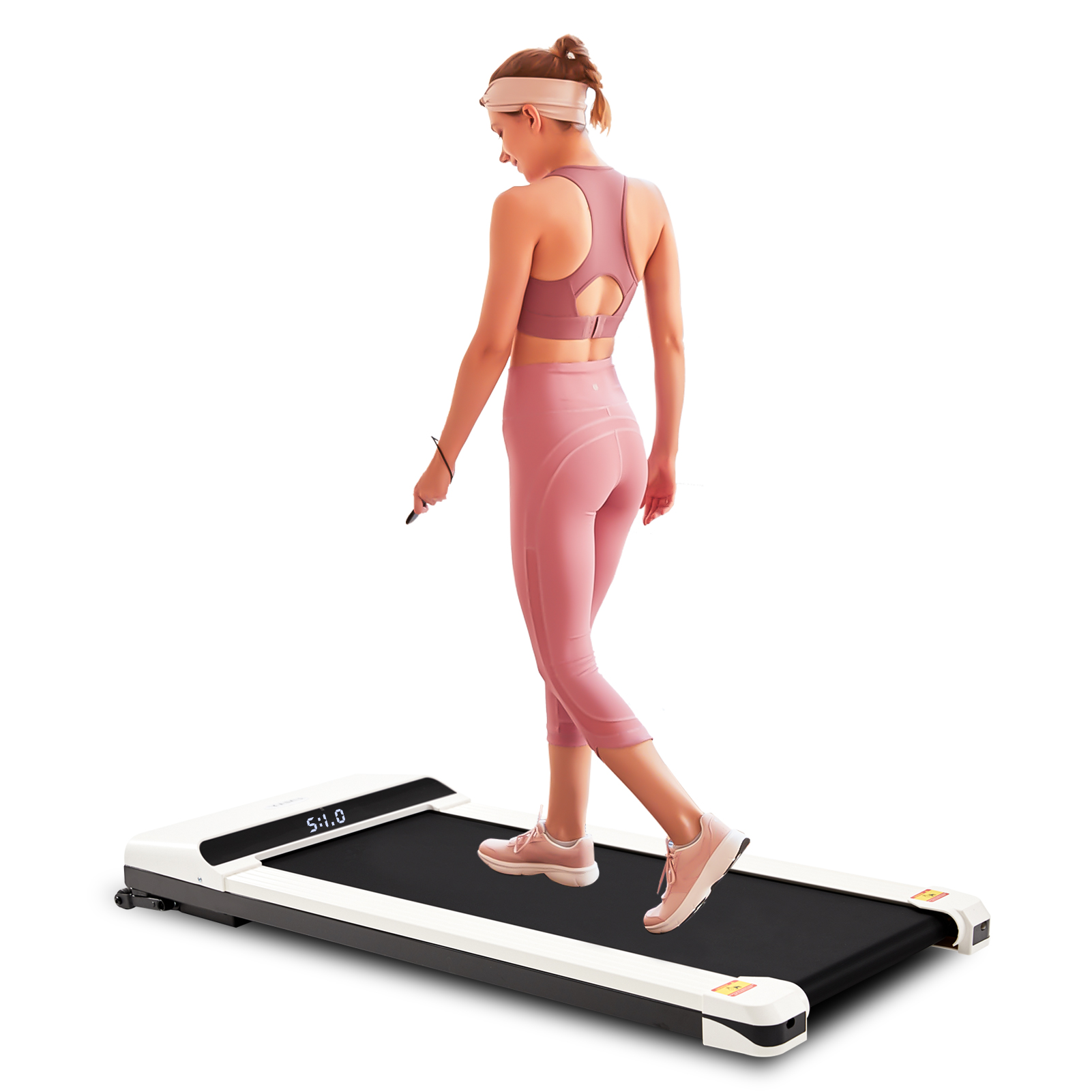 Portable Treadmill Under Desk Walking Pad Flat Slim Treadmill with LED Display  Sport APP, Running Machine for Apartment and Small Space without Assembling-Boyel Living