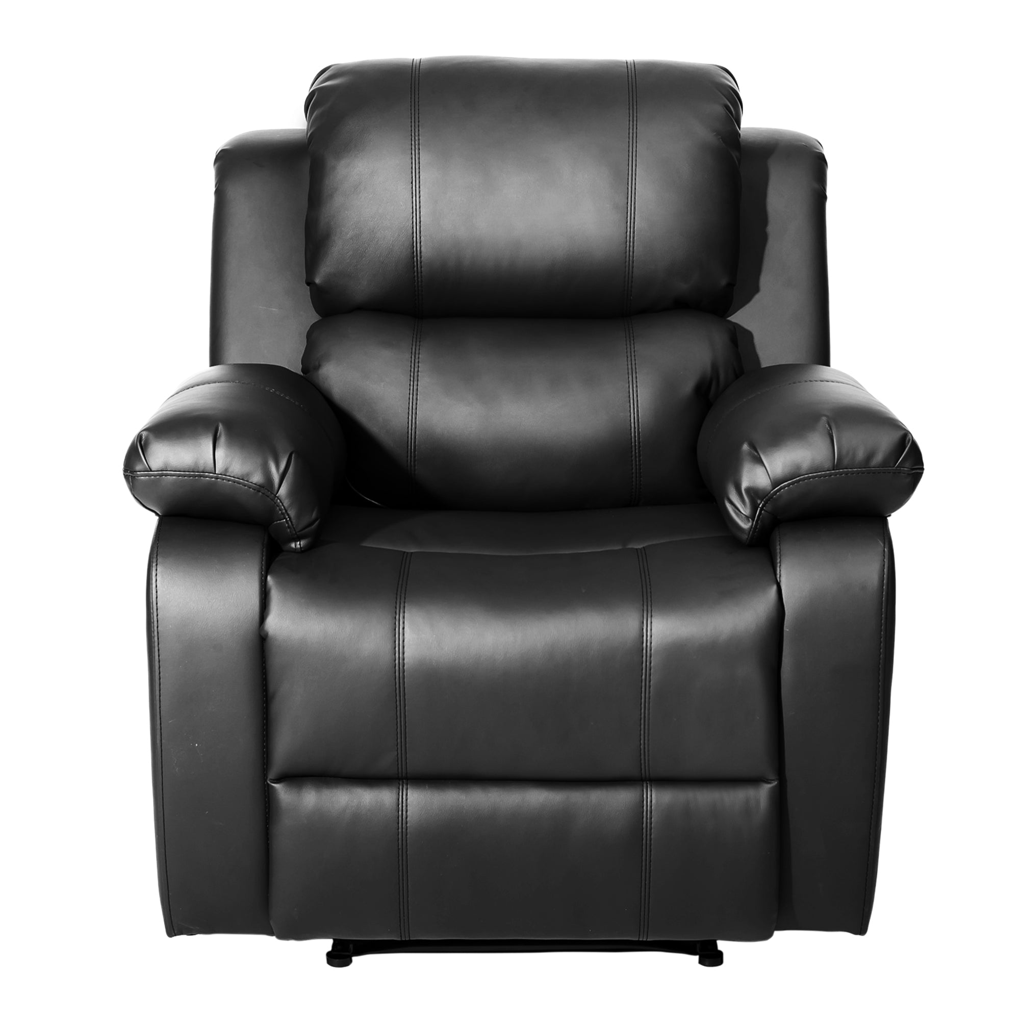 PU Leather Heated Massage Recliner Sofa Ergonomic Lounge with 8 Vibration Points-Boyel Living