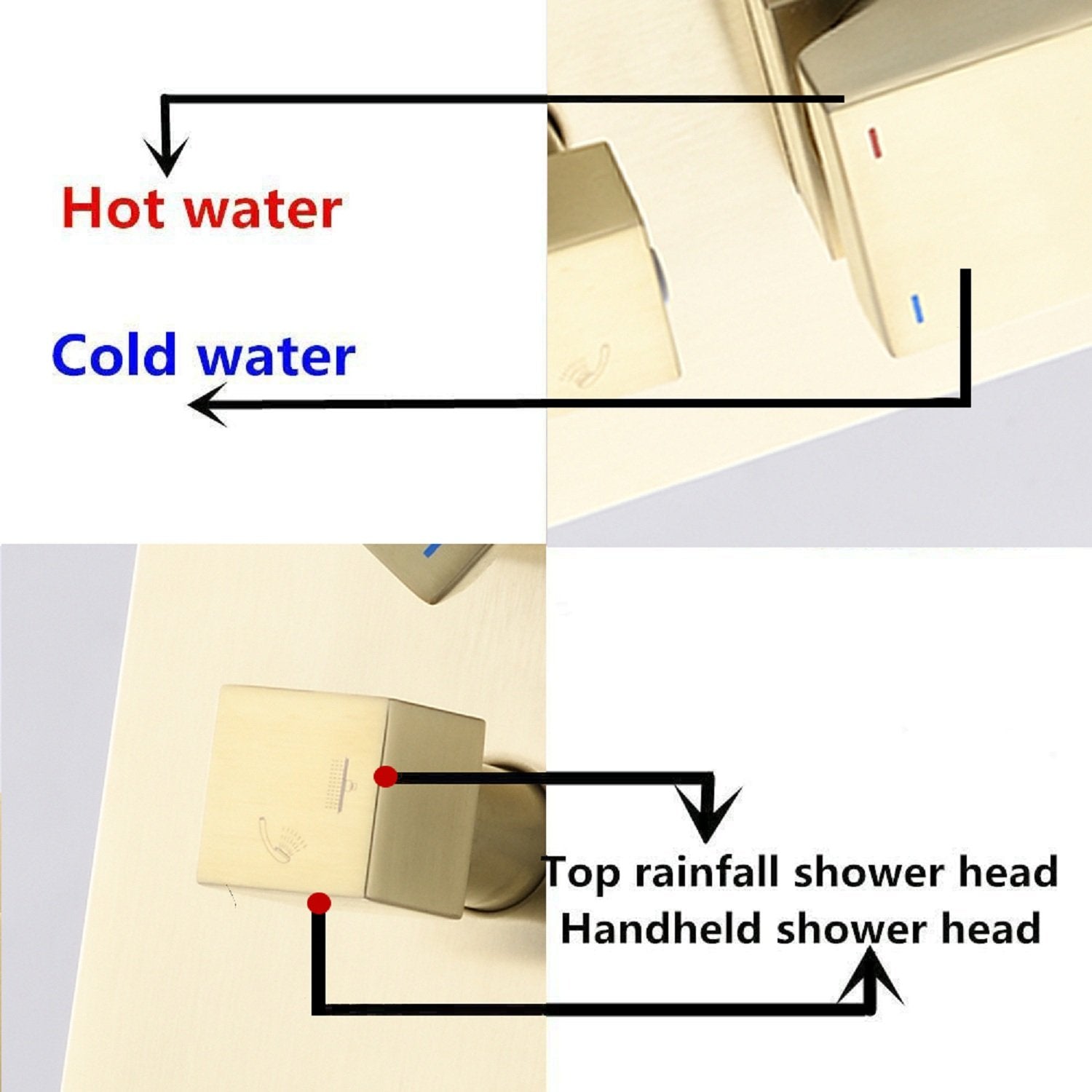 Boyel Living 10 Inch Shower Head System Easy to Operate-Boyel Living