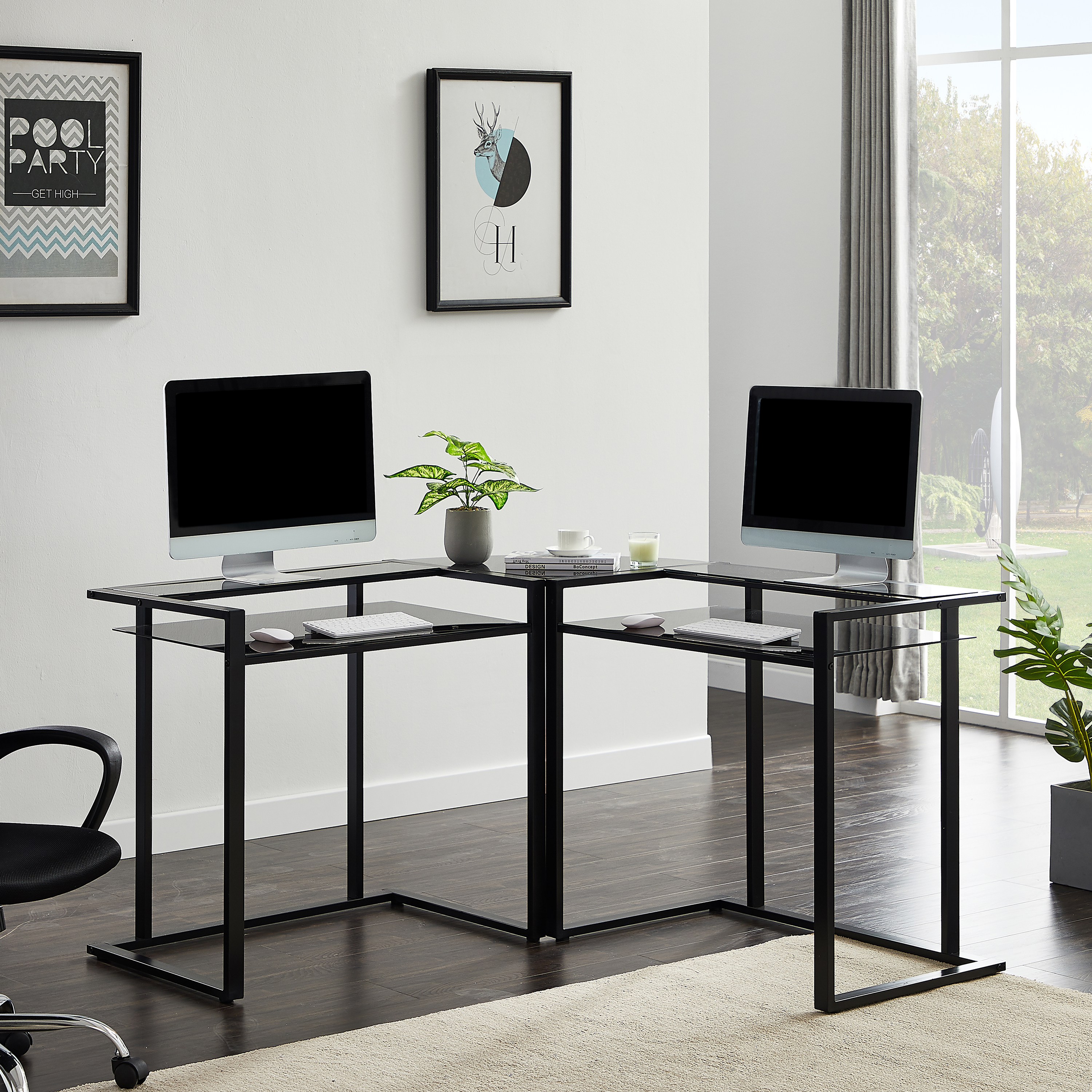 Details about   Home Office Corner Desk Computer Table Study Desk Student Writing Desktop Desk 