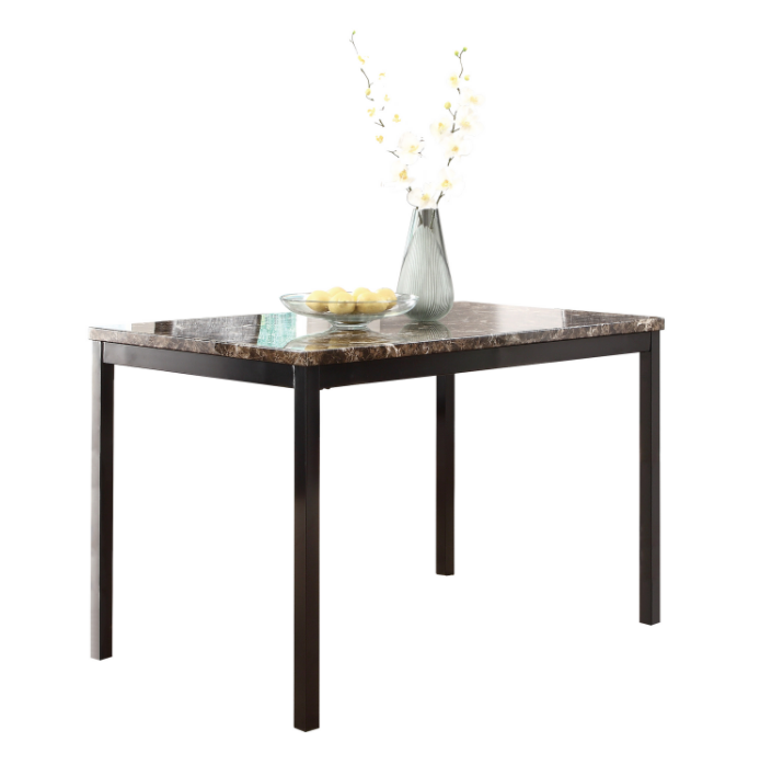Faux Marble Top & Metal Frame Dining Table-Boyel Living