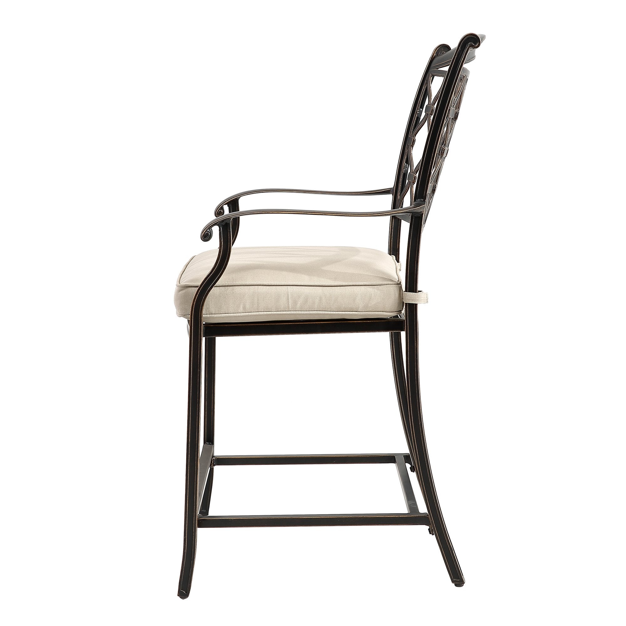 Cast aluminum high dining chair-Boyel Living