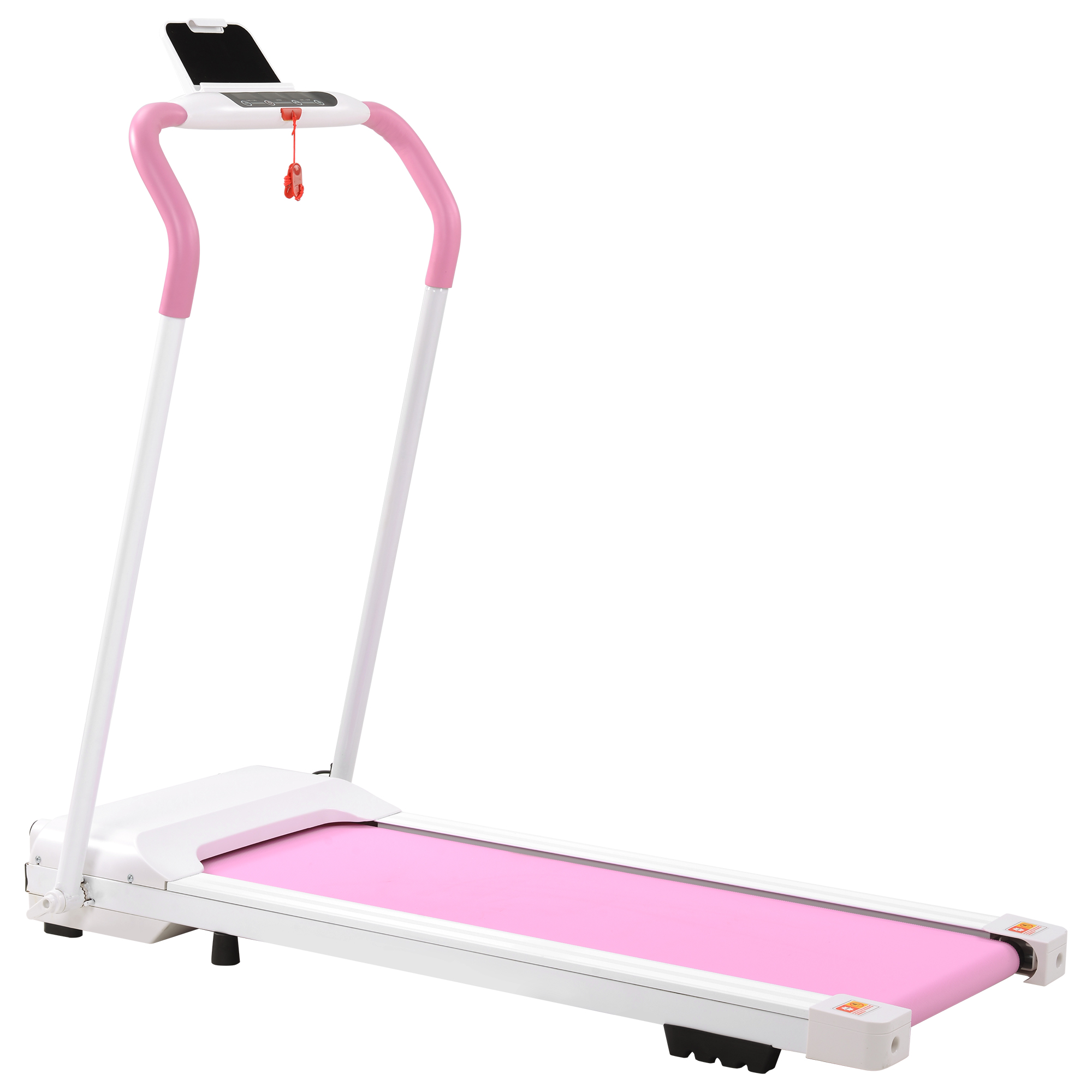 FYC Treadmill Folding Treadmill for Home Portable Electric Motorized Treadmill Running Exercise Machine Compact Treadmill for Home Gym Fitness Workout Walking, No Installation Required, WhitePink-Boyel Living