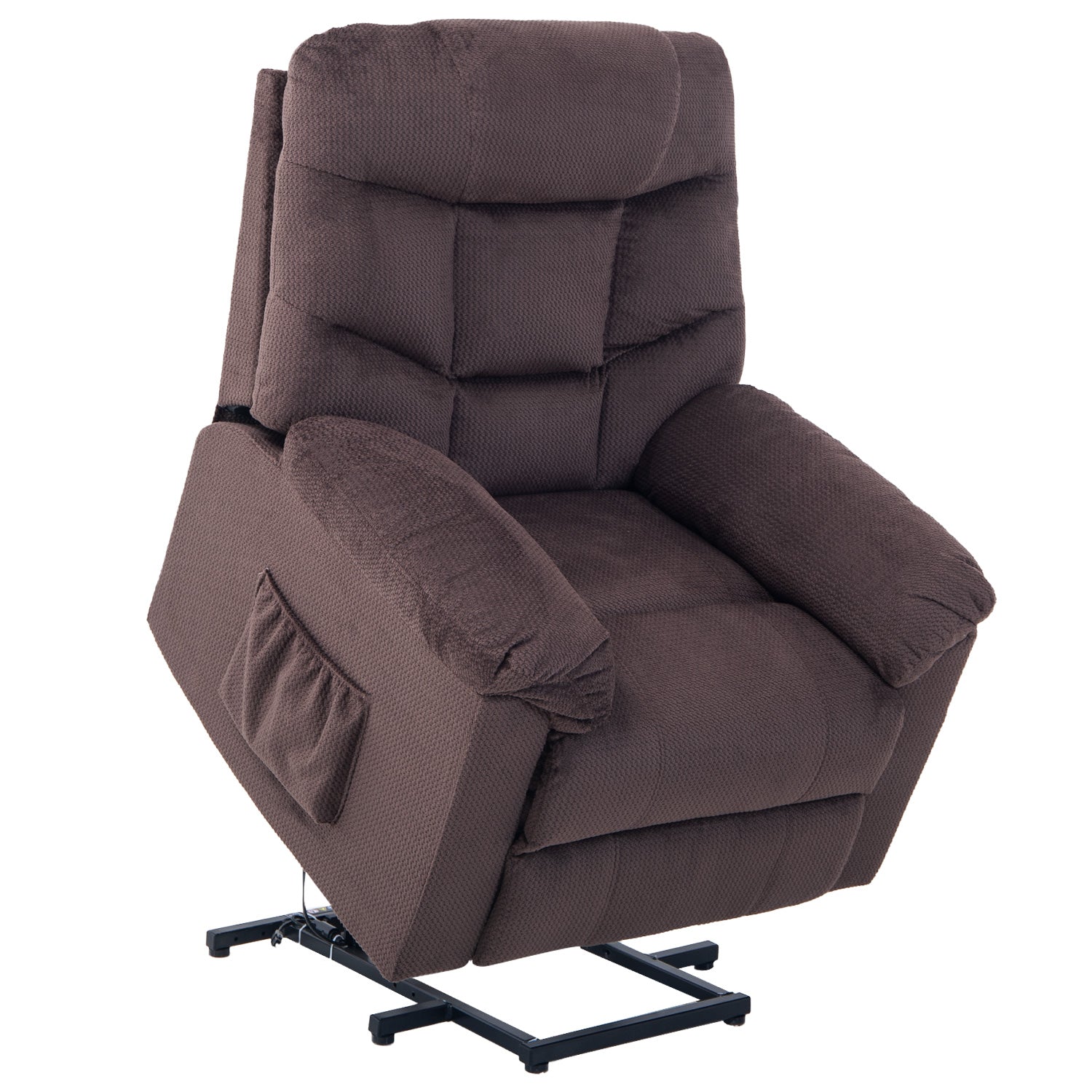Power Lift Recliner Chair Upholstered Fabric with Remote Control for Living Room-Boyel Living