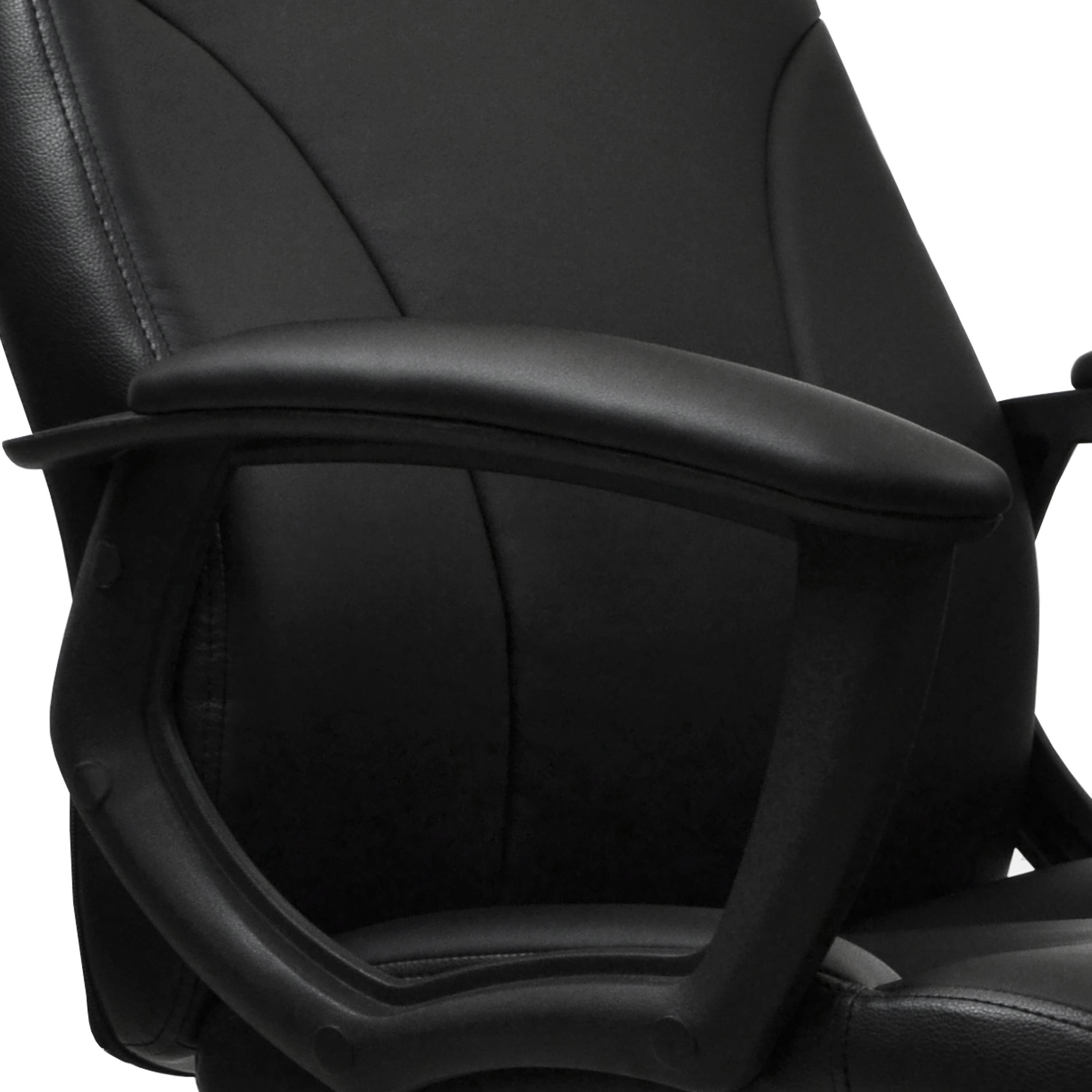 Techni Mobili Medium Back Executive Office Chair, Black-Boyel Living