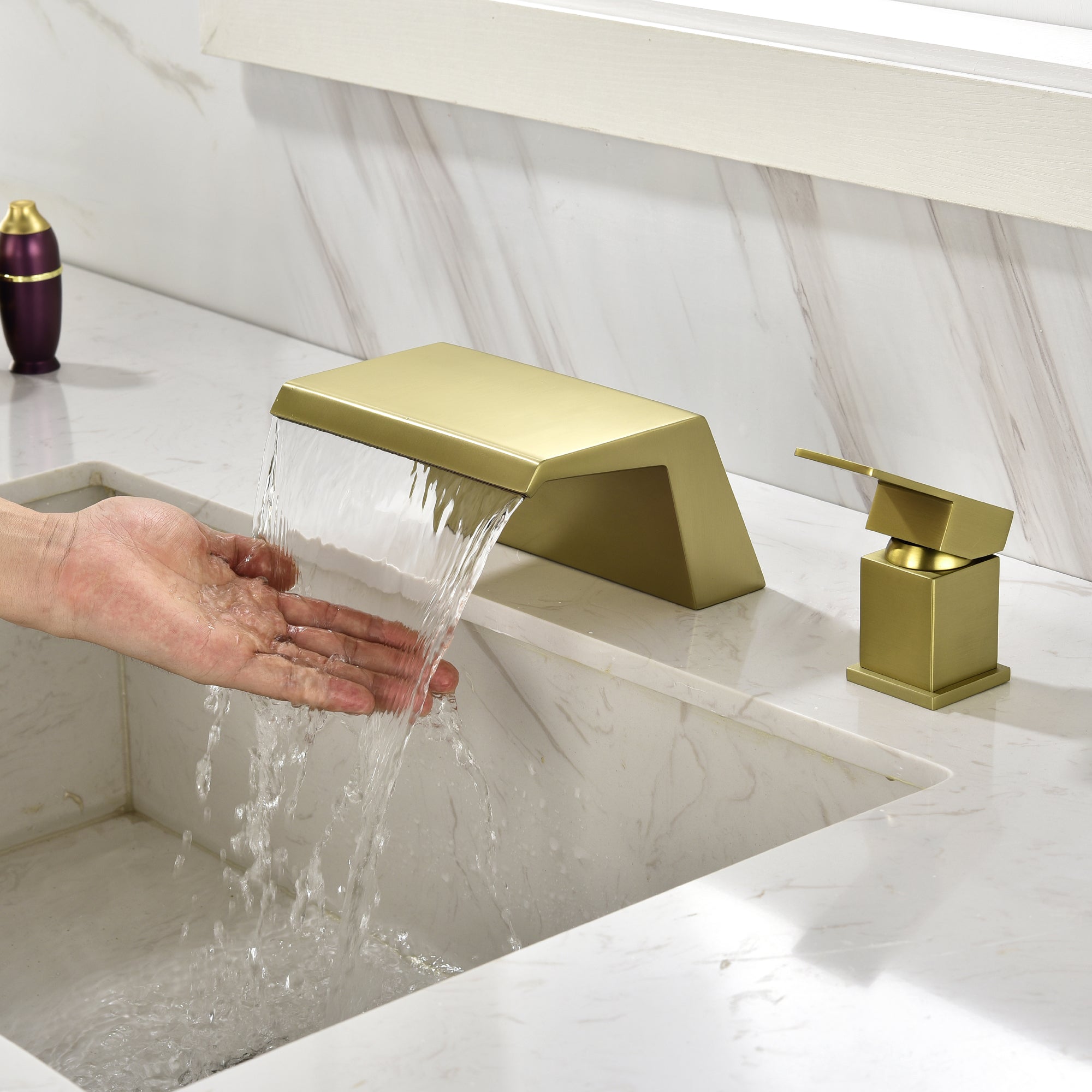 Boyel Living 8 in. Widespread Single Handle Bathroom Faucet with cUPC Hose-Boyel Living